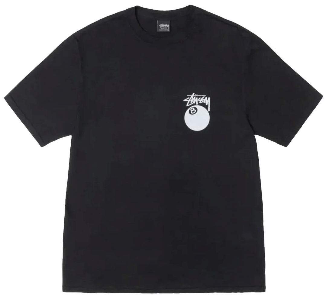 Stussy 8 Ball Pigment Dyed T-Shirt Black (SS24)