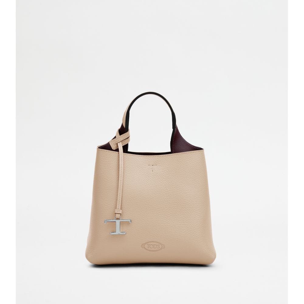 Tod's Tods Bag In Leather Mini Off White