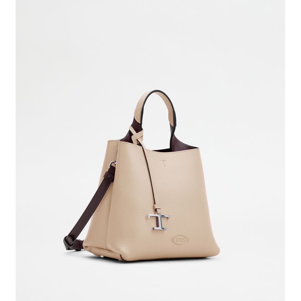 Tod's Tods Bag In Leather Mini Off White