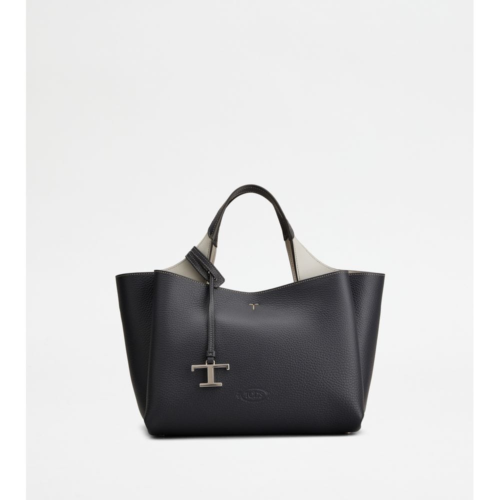 Tod's Tods Bag In Leather Mini Blue Grey