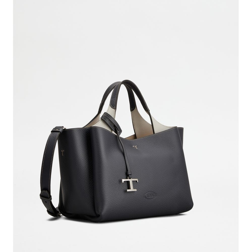 Tod's Tods Bag In Leather Mini Blue Grey