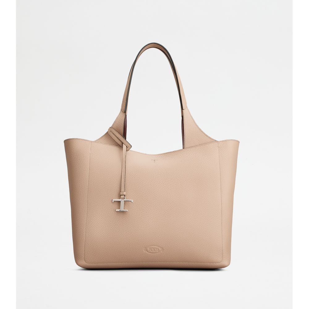 Tod's Tods Shopping Bag In Leather Medium Pink