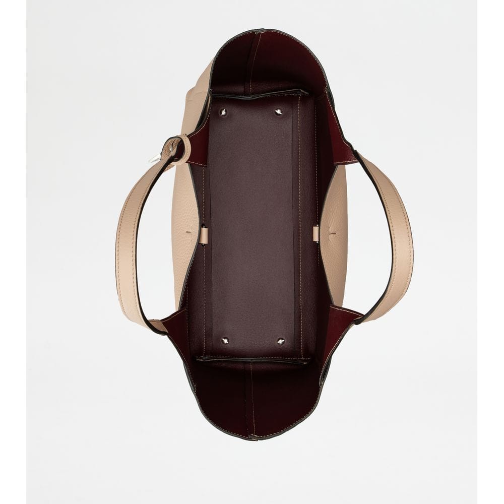 Tod's Tods Shopping Bag In Leather Medium Pink