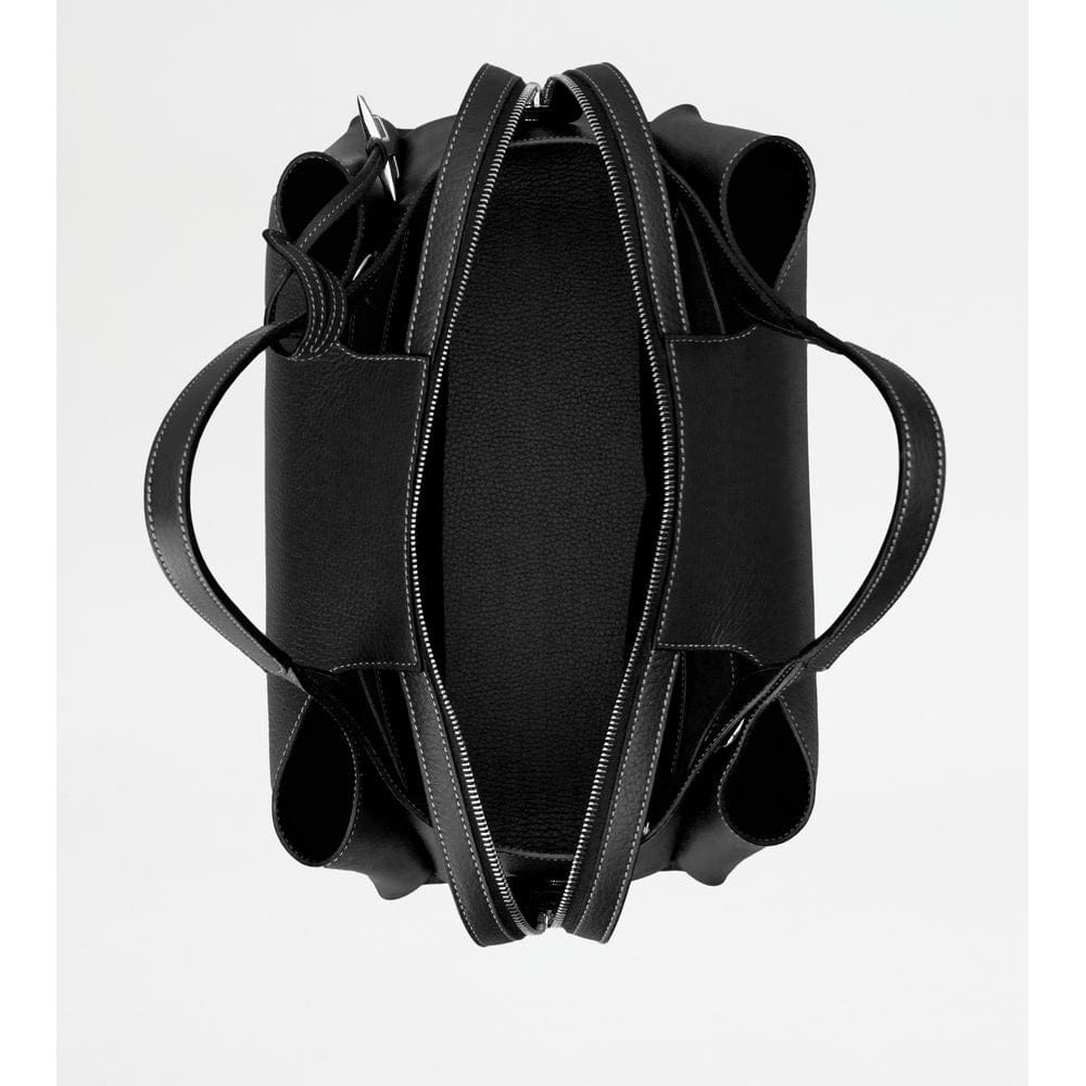 Tod's Tods Bauletto Bag In Leather Medium Black