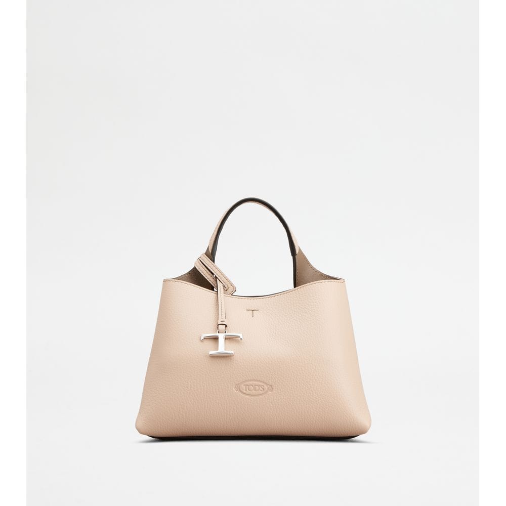 Tod's Tods Bag In Leather Micro Pink Brown