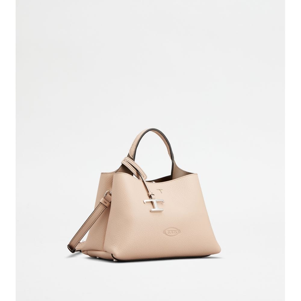 Tod's Tods Bag In Leather Micro Pink Brown