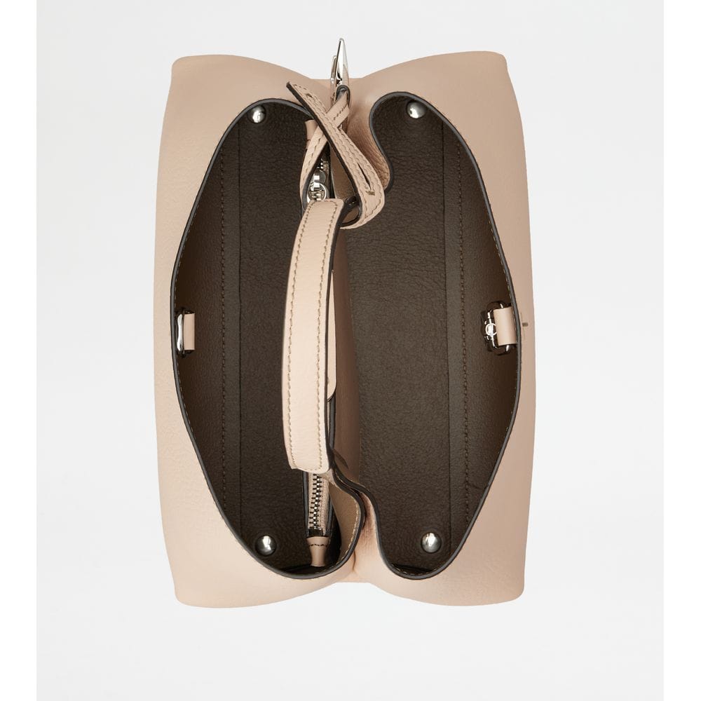 Tod's Tods Bag In Leather Micro Pink Brown