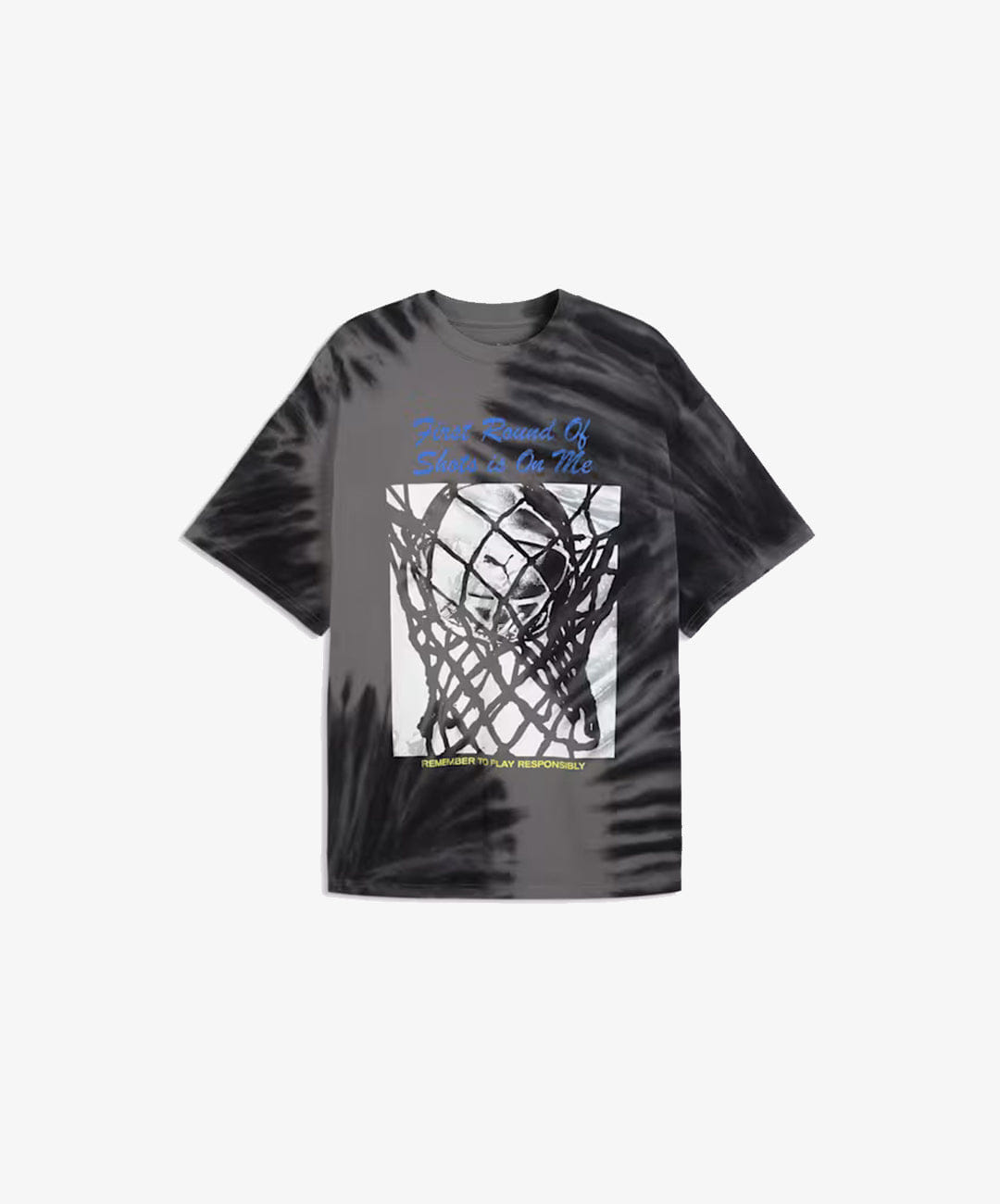 PUMA | WHAT THE FUN OVERSIZED GRAPHIC BASKETBALL T-Shirt II { PUMA BLACK
