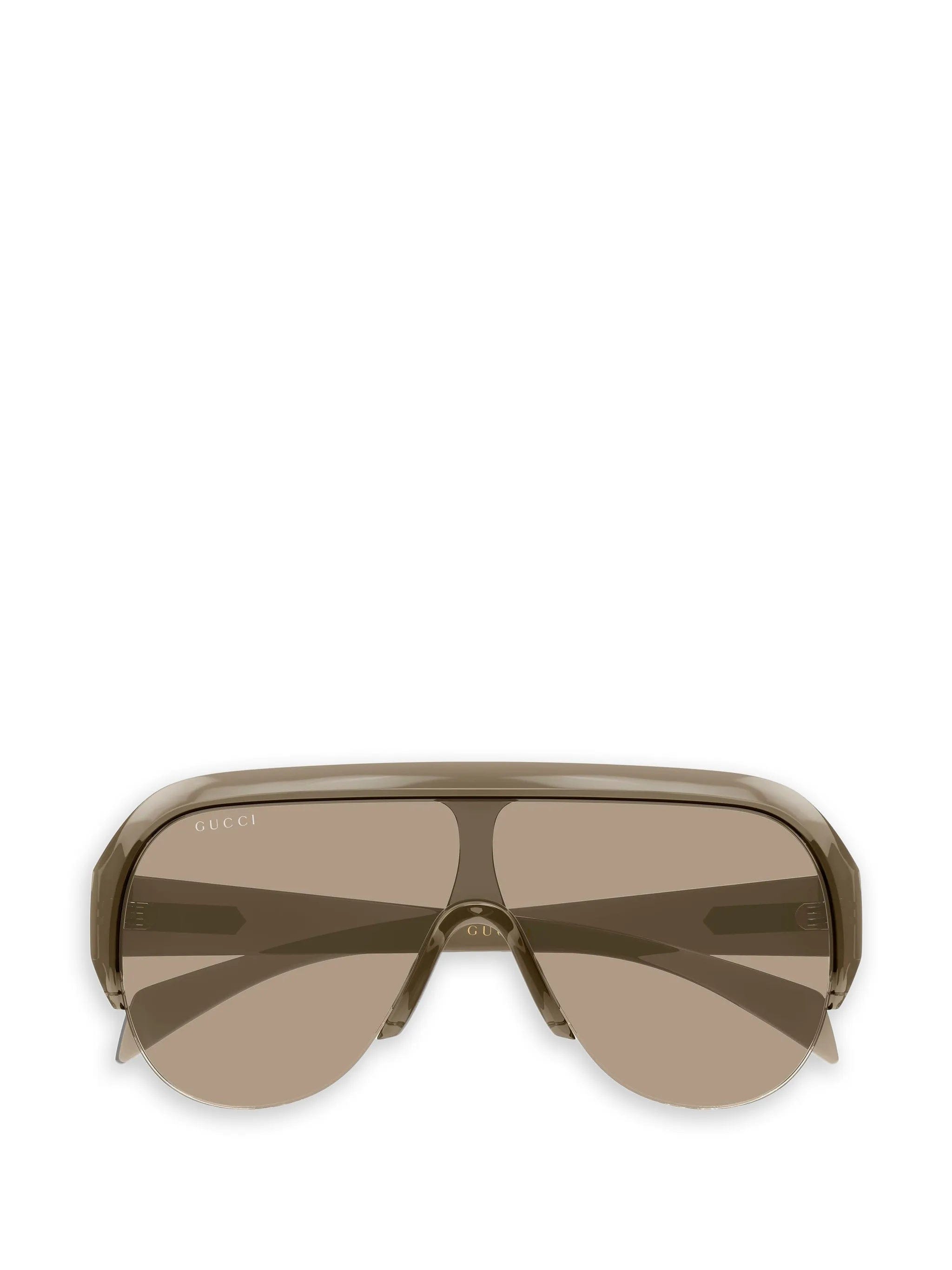Gucci Eyewear shield - frame pilot - style sunglasses