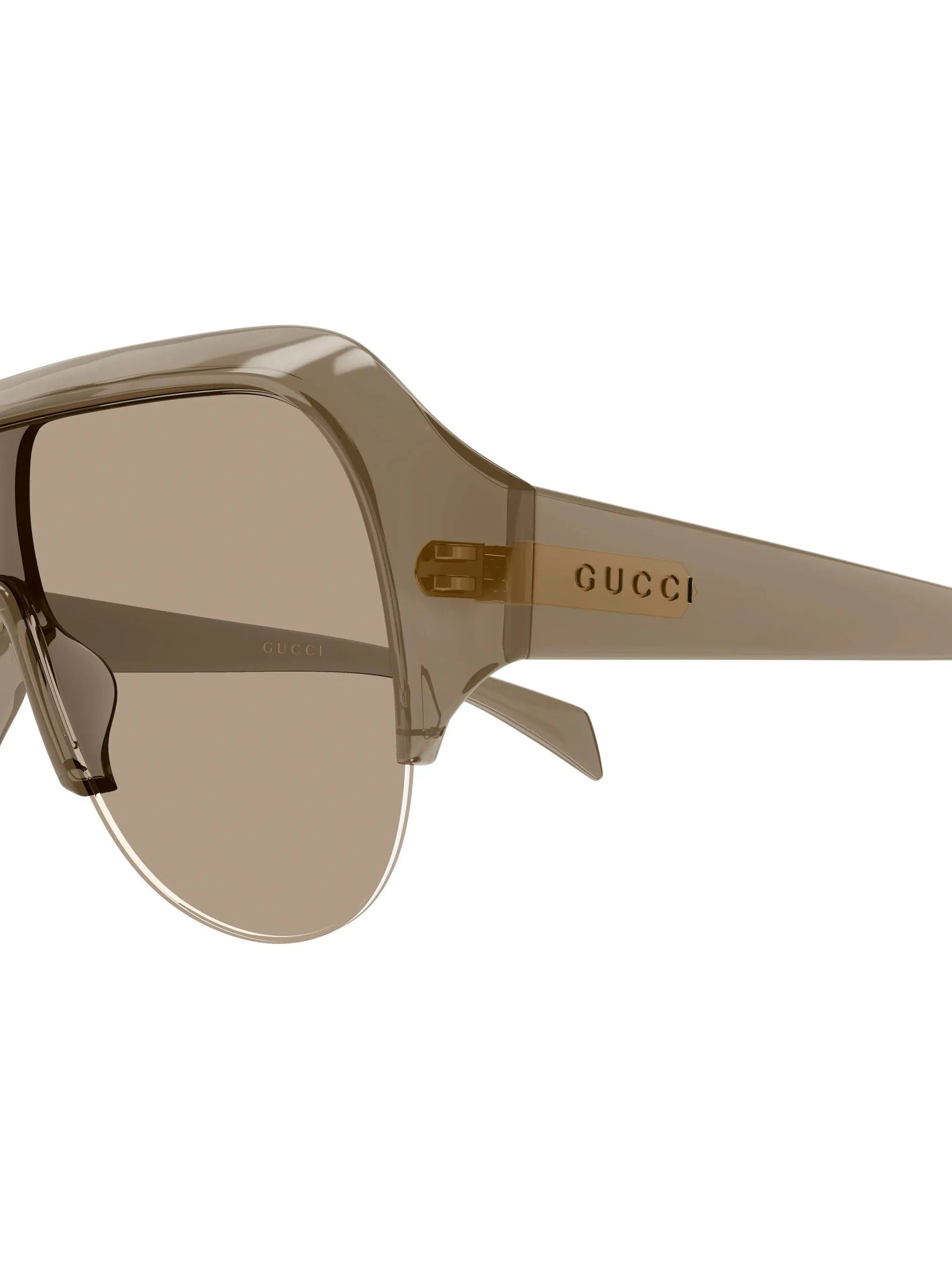 Gucci Eyewear shield - frame pilot - style sunglasses