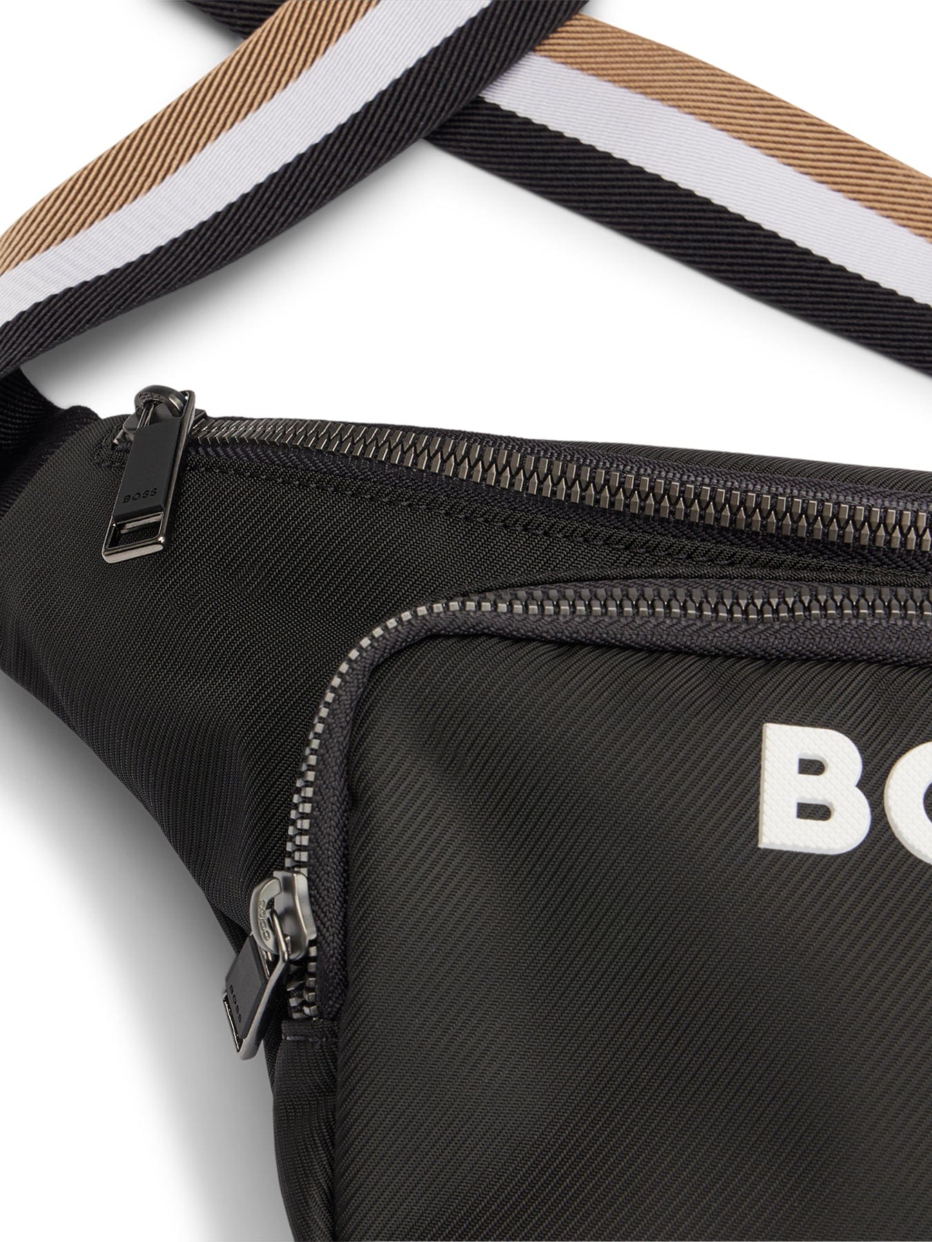 BOSS Structured Belt Bag With Contrast Logo