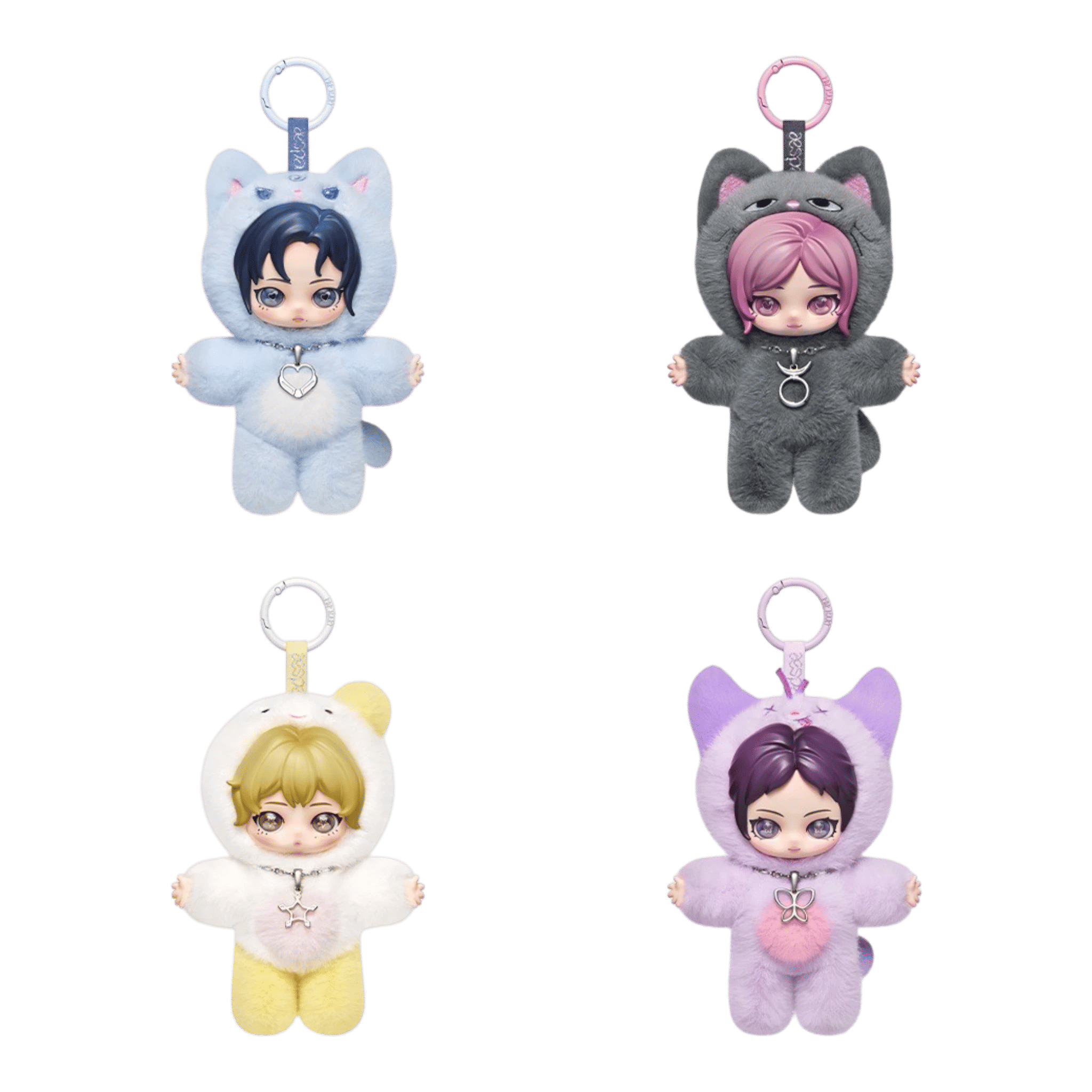 Pop Mart aespa Fluffy Club Series Vinyl Plush Doll Pendant Single Blind Box