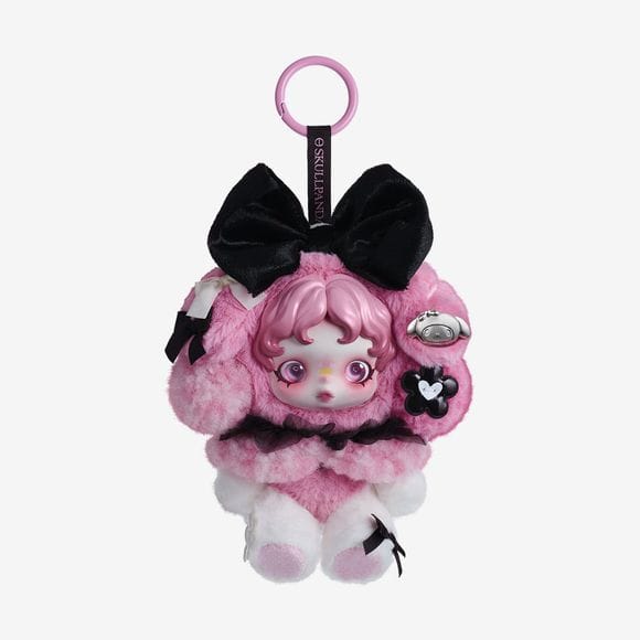 POP MART SKULLPANDA x My Melody Plush Doll Pendant AUTHENTIC