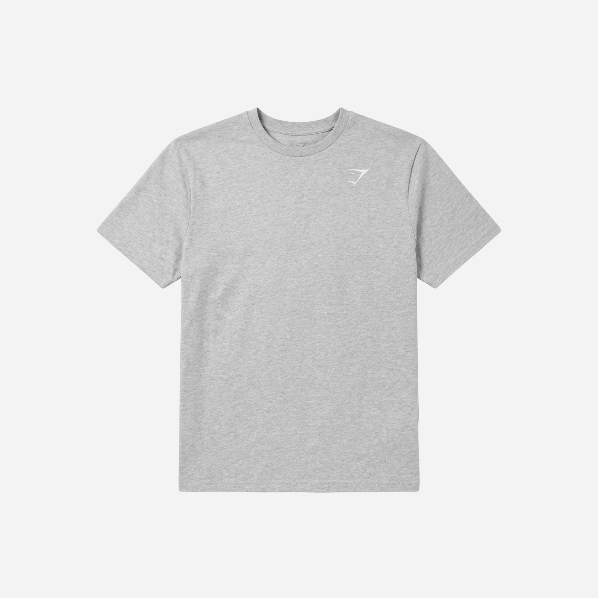 Gymshark Crest T - Shirt Light Grey Marl Regular Fit