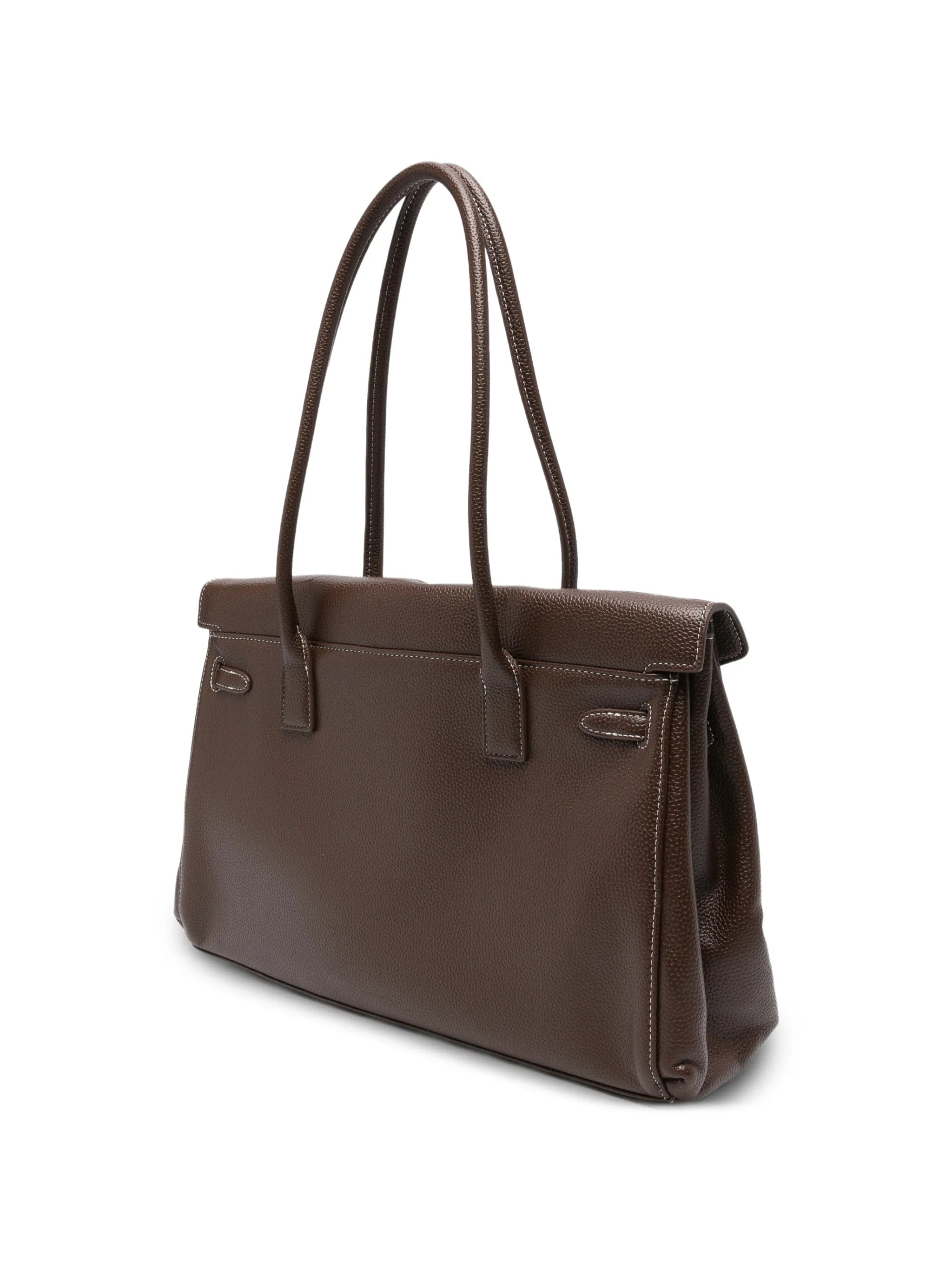 JW Pei large Yara twist - lock - fastening shoulder bag