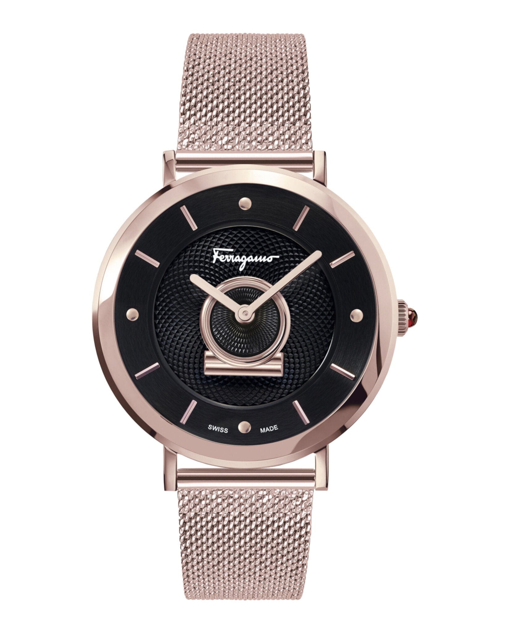 Ferragamo Womens Rose Gold 36 mm Bracelet Fashion Watch