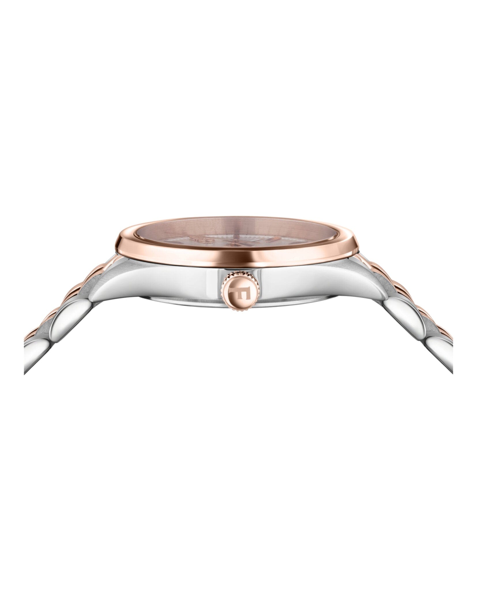 Ferragamo Womens Two Tone 38 mm Bracelet Fashion Watch