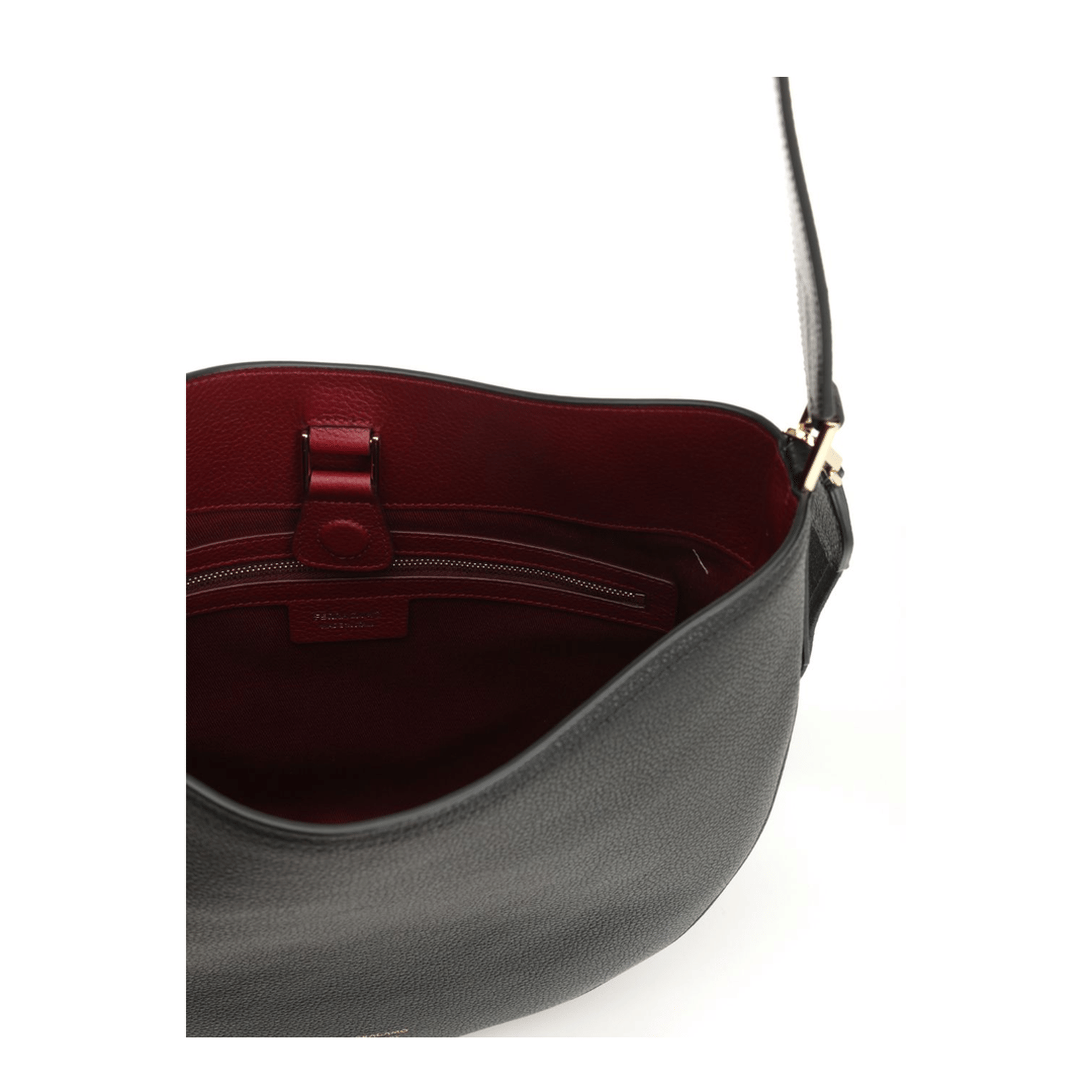 Ferragamo North - South Shoulder Bag in Black