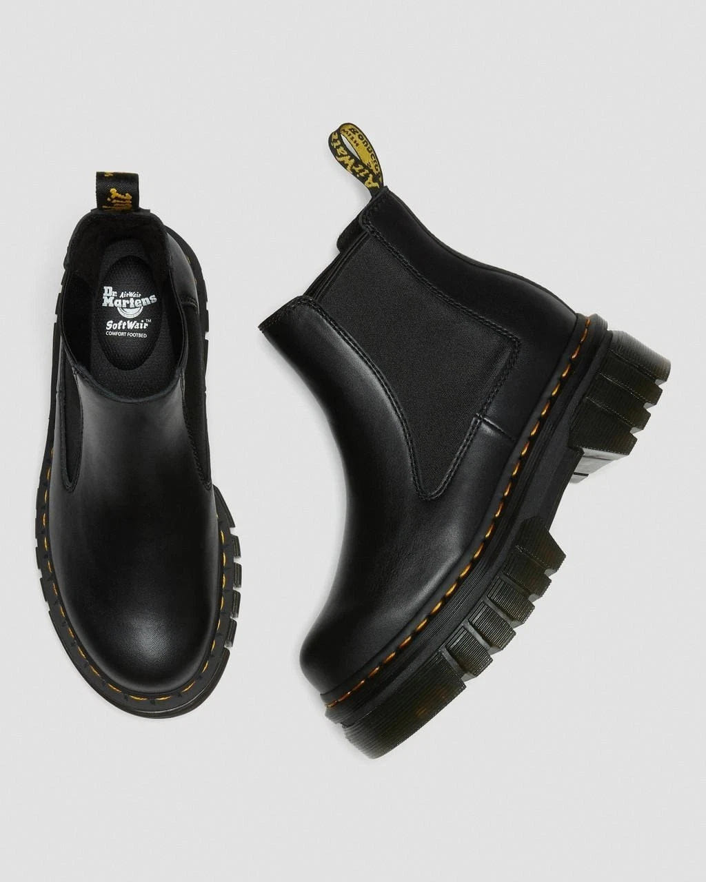 Dr. Martens Audrick 27148001 Boots WomensBlack Nappa Leather Chelsea HTAT1507