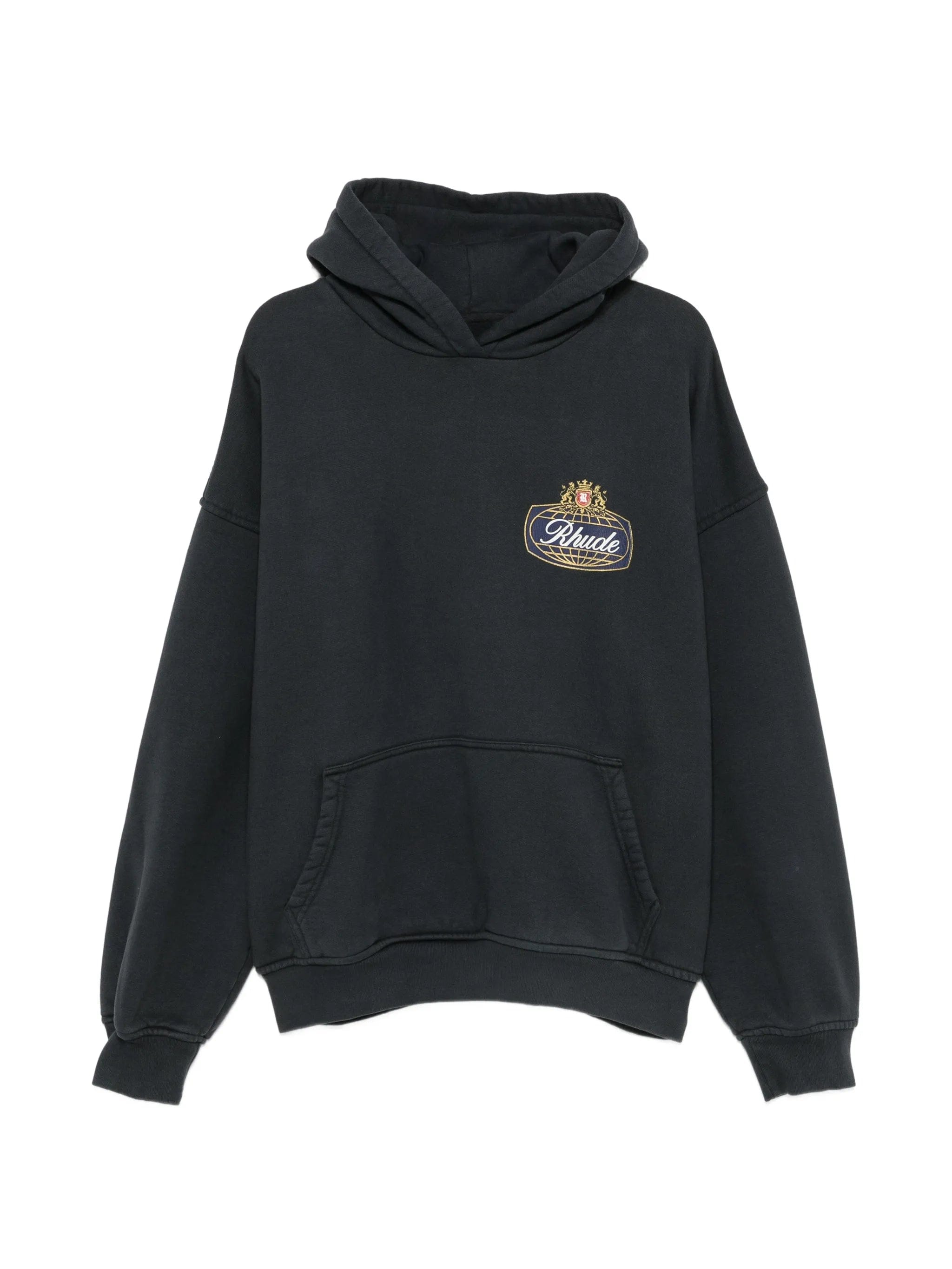RHUDE logo - print cotton hoodie