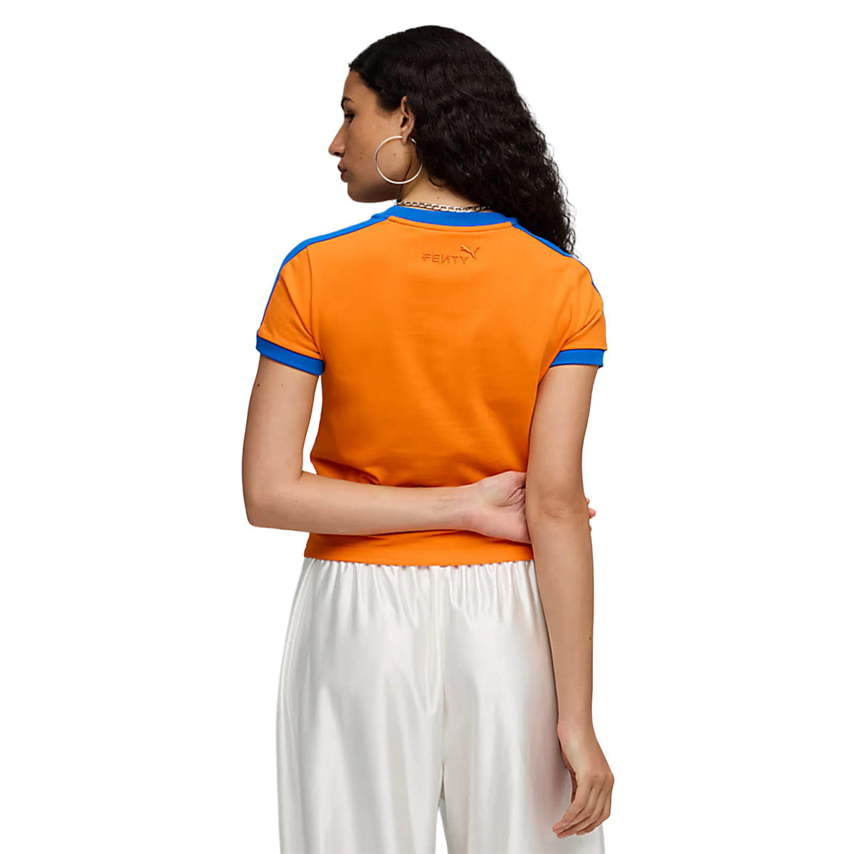 PUMA '+ FENTY T7 Slim T-Shirt Rickie Orange