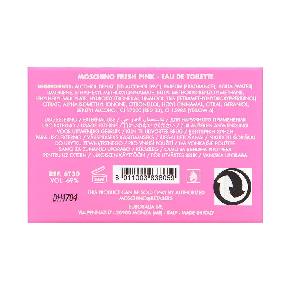 Moschino Pink Fresh Couture for Women