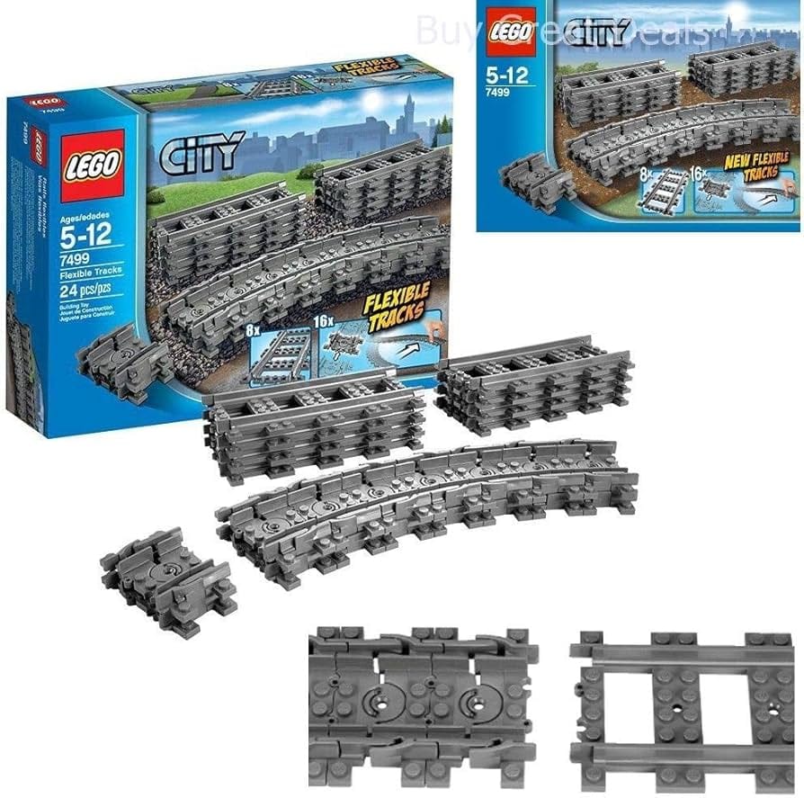 LEGO City Flexible and Straight Tracks 7499