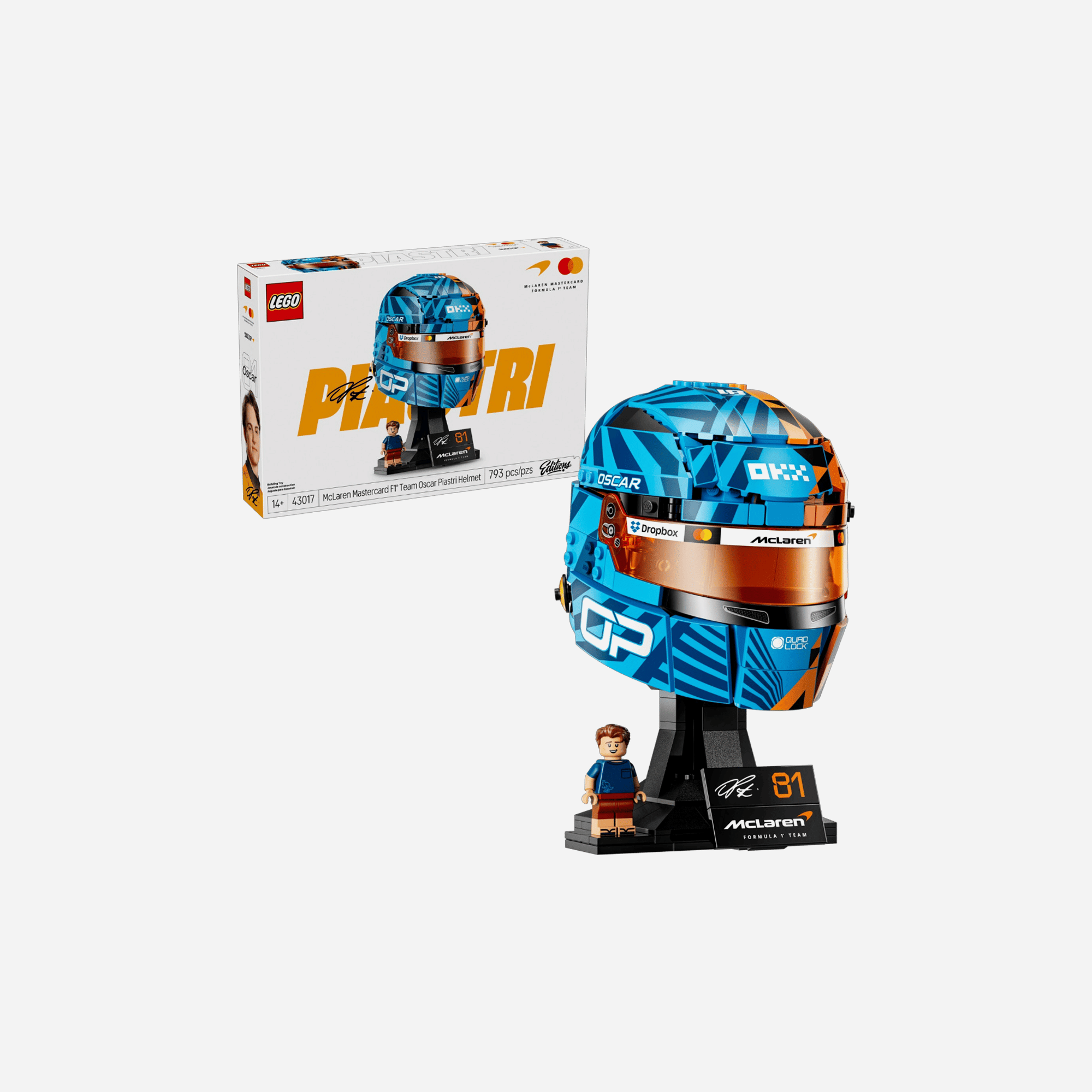 LEGO McLaren Mastercard F1 Team Oscar Piastri Helmet #43017