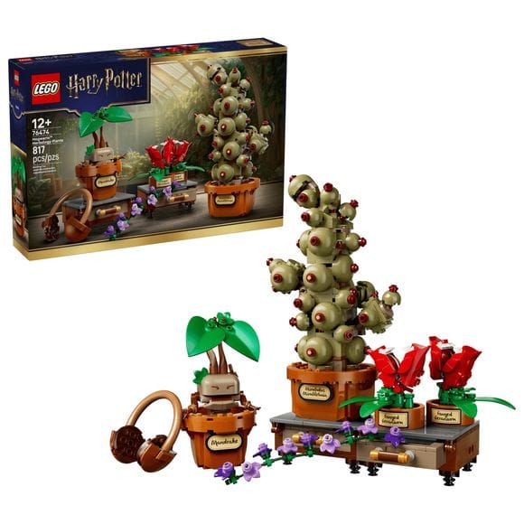 LEGO Harry Potter 76474 Hogwarts Herbology Plants Building Set