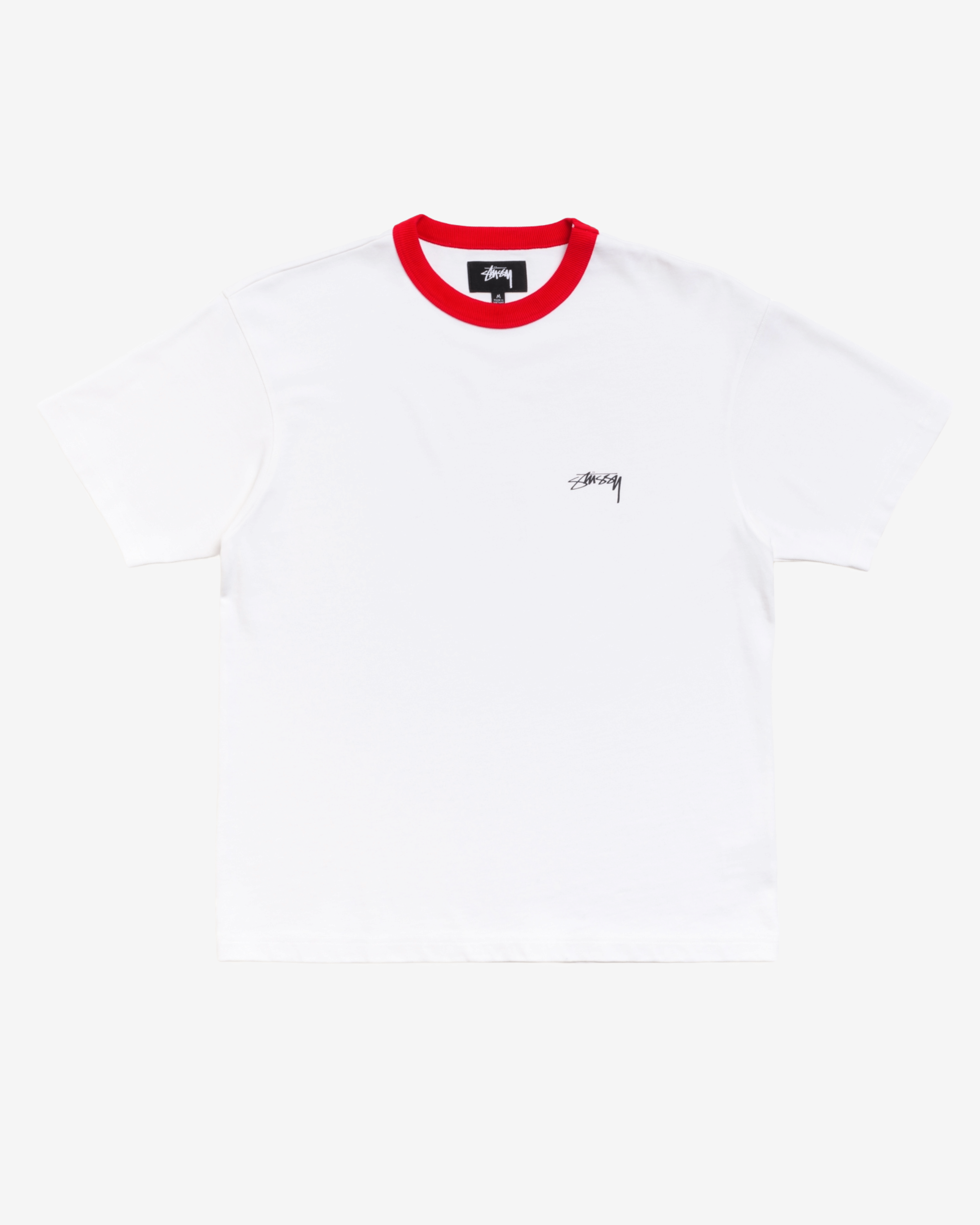 Stüssy - Men's Ss Ringer T-Shirt - (White)