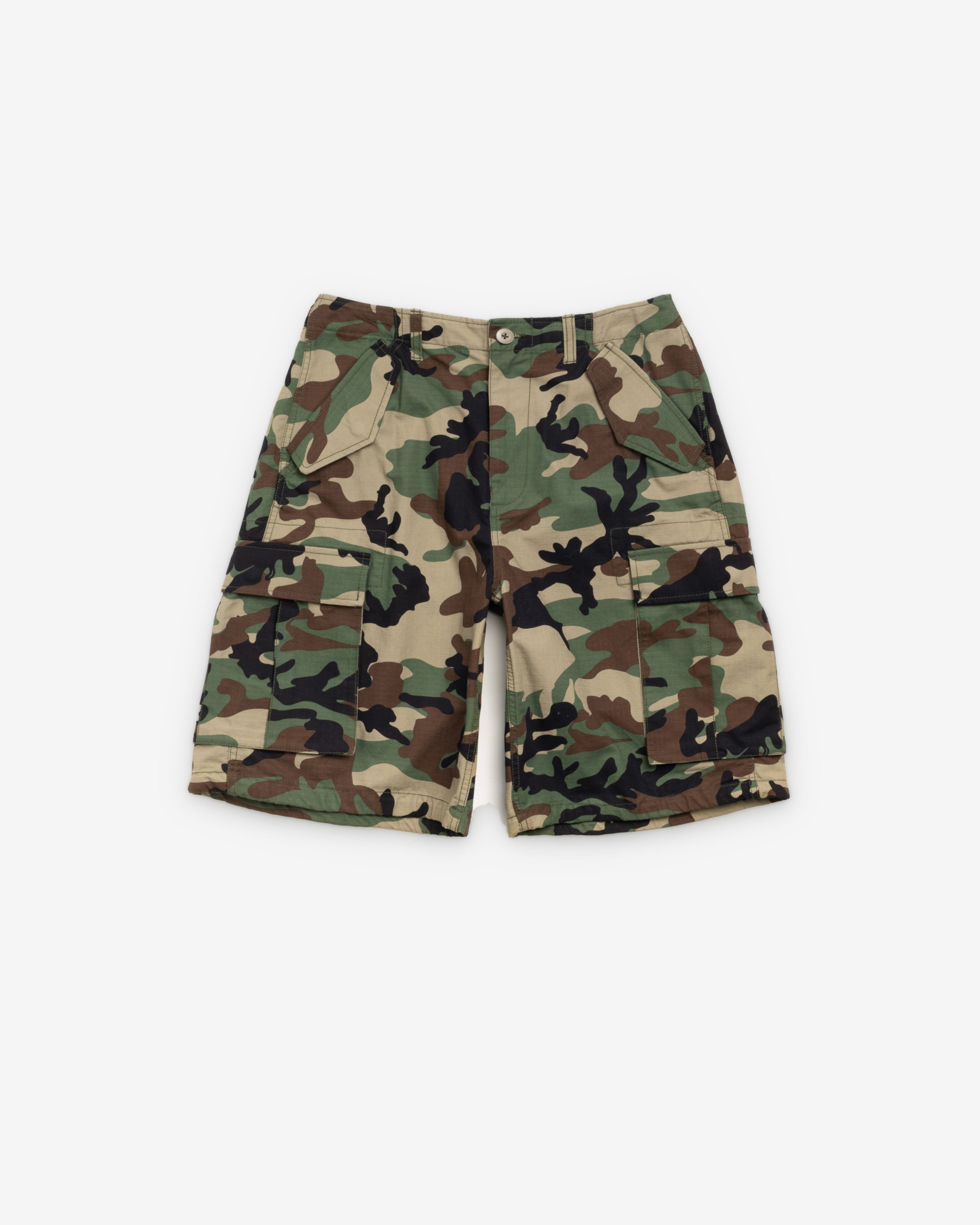 Stüssy - Men's Cargo Short Ripstop - (Woodland Camo)