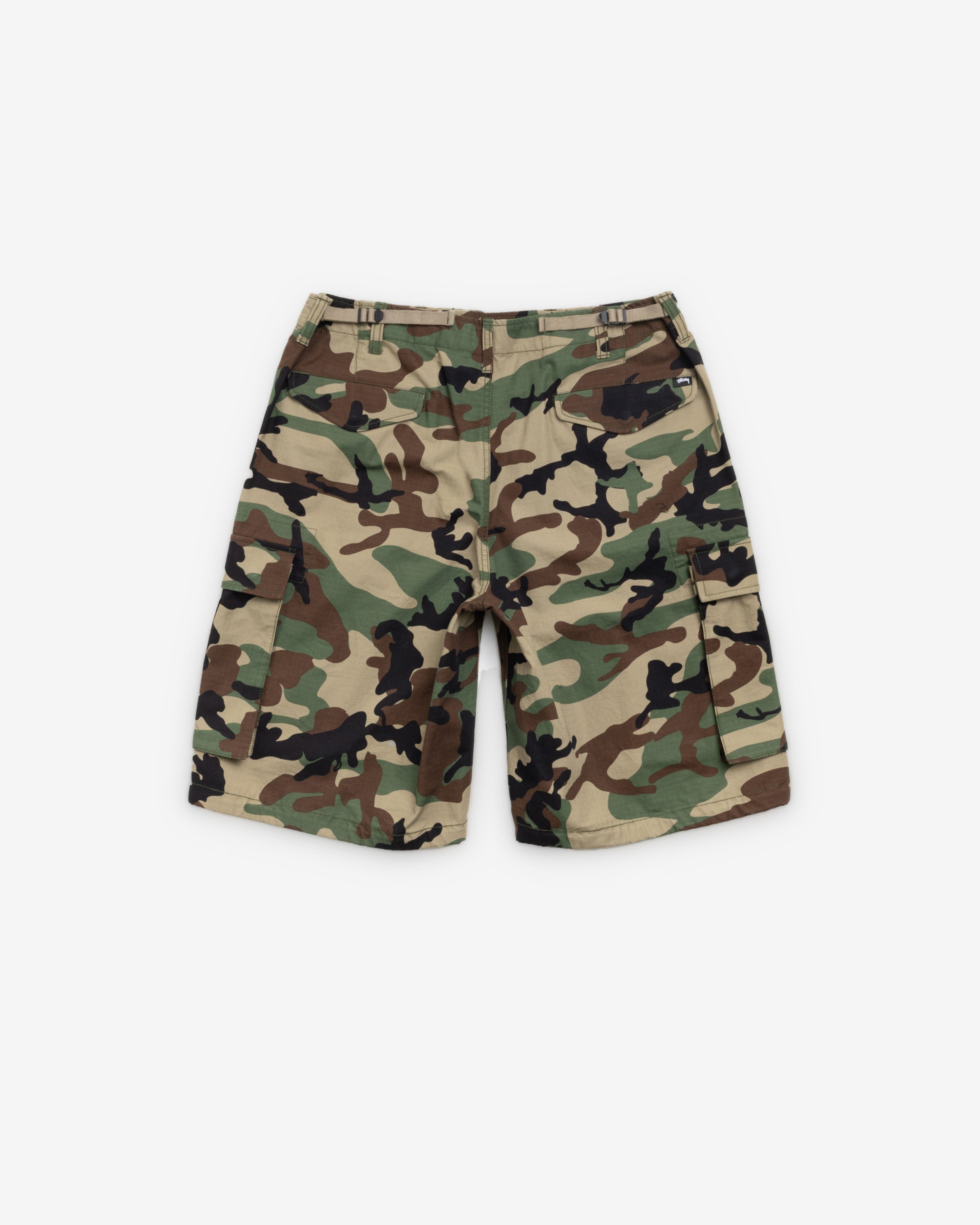 Stüssy - Men's Cargo Short Ripstop - (Woodland Camo)