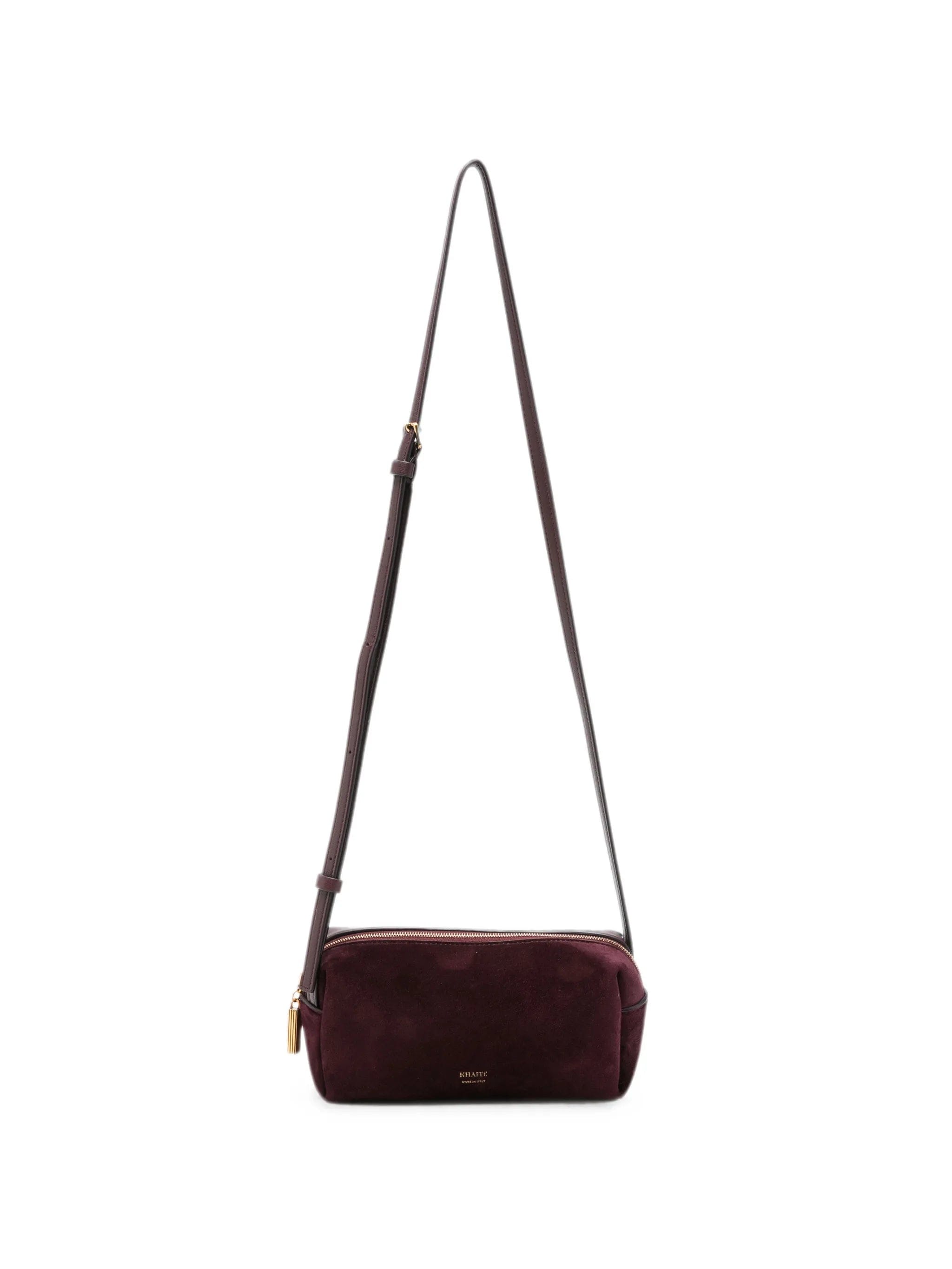 Khaite mini Kye suede crossbody bag
