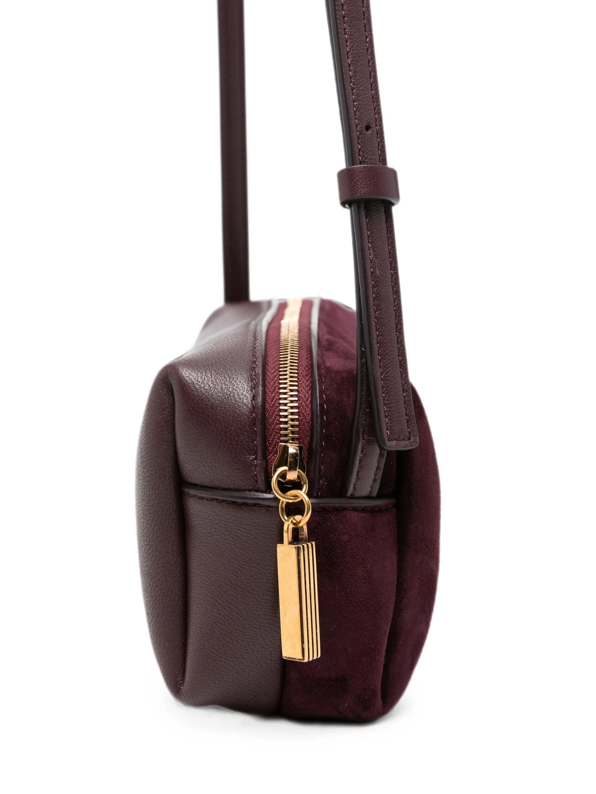 Khaite mini Kye suede crossbody bag