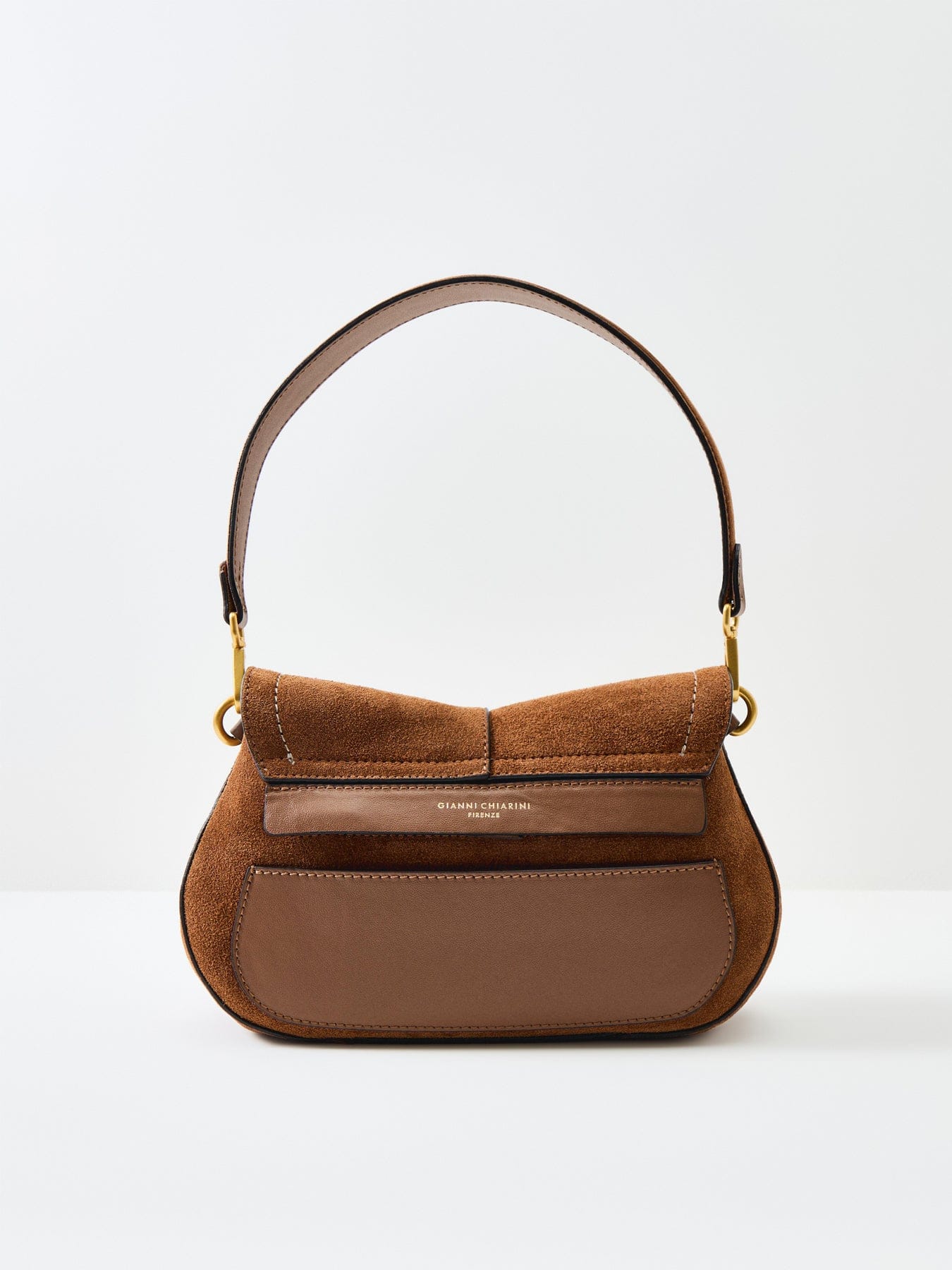Gianni Chiarini Helena Round Small Shoulder Bag Brown