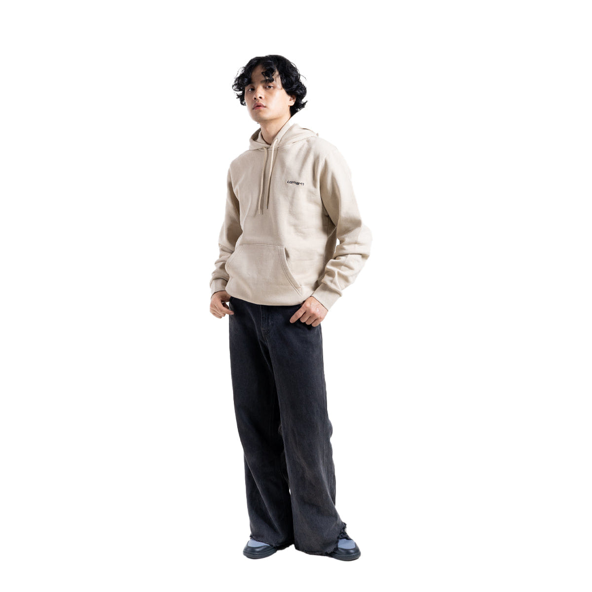 Carhartt WIP WIP Script Embroidery Hoodie Wall/Black