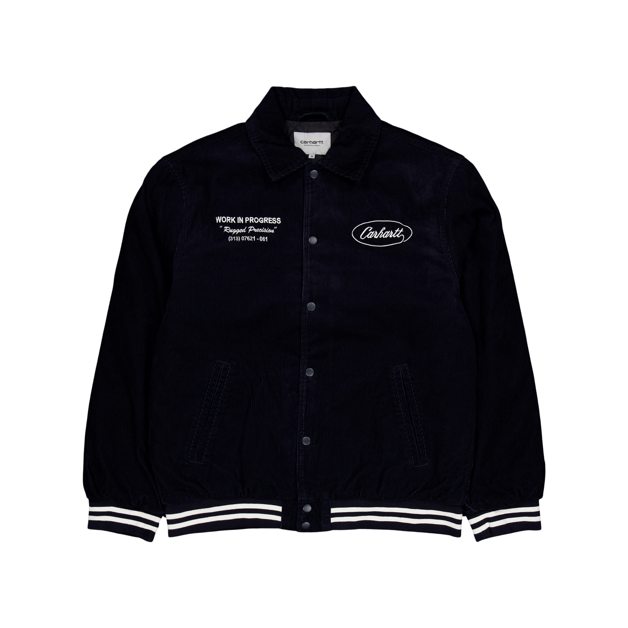 Carhartt WIP Rugged Letterman Jacket Dark Navy / Wax