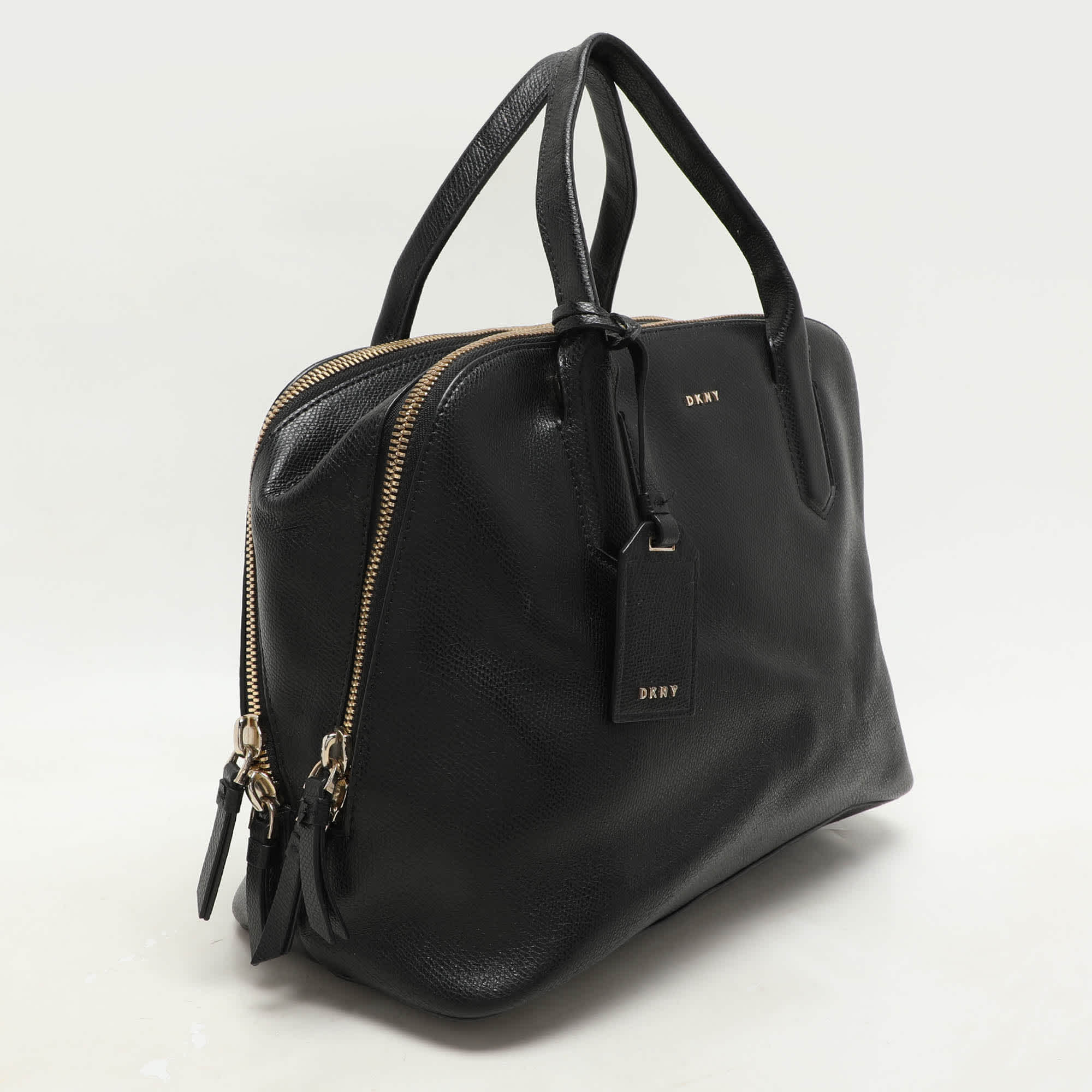 Dkny Chelsea Black Leather Satchels