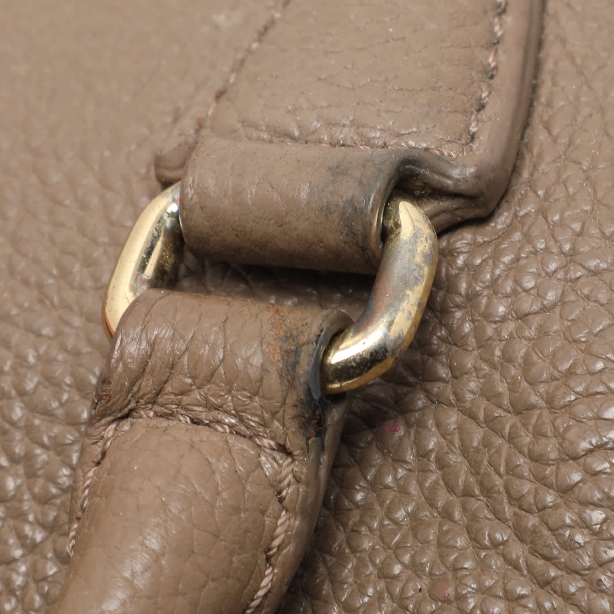 Dkny Beige Leather Satchels