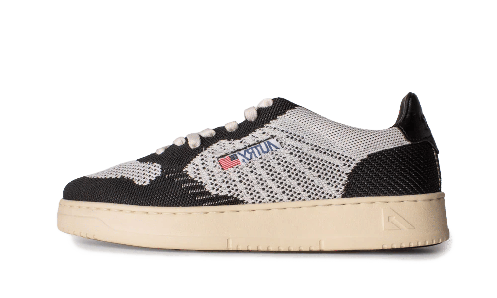 AUTRY Ease Knit Low Knitted Bicolor Ivory Black