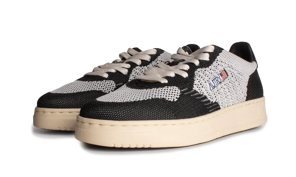 AUTRY Ease Knit Low Knitted Bicolor Ivory Black