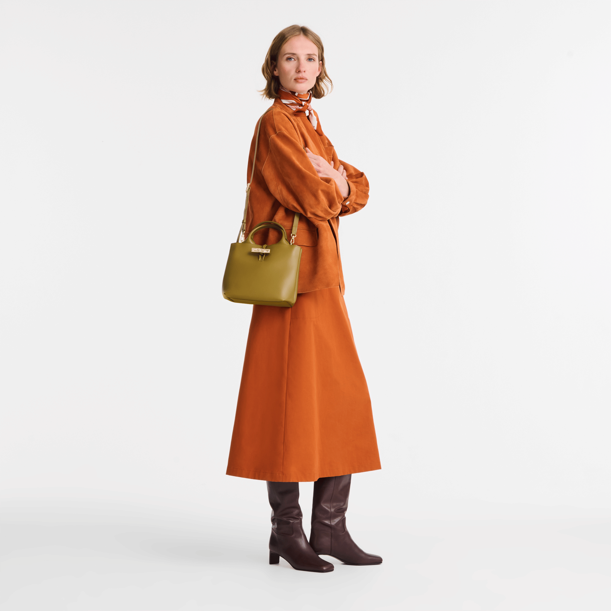 Long Champ Longchamp Le Roseau S Handbag Olive