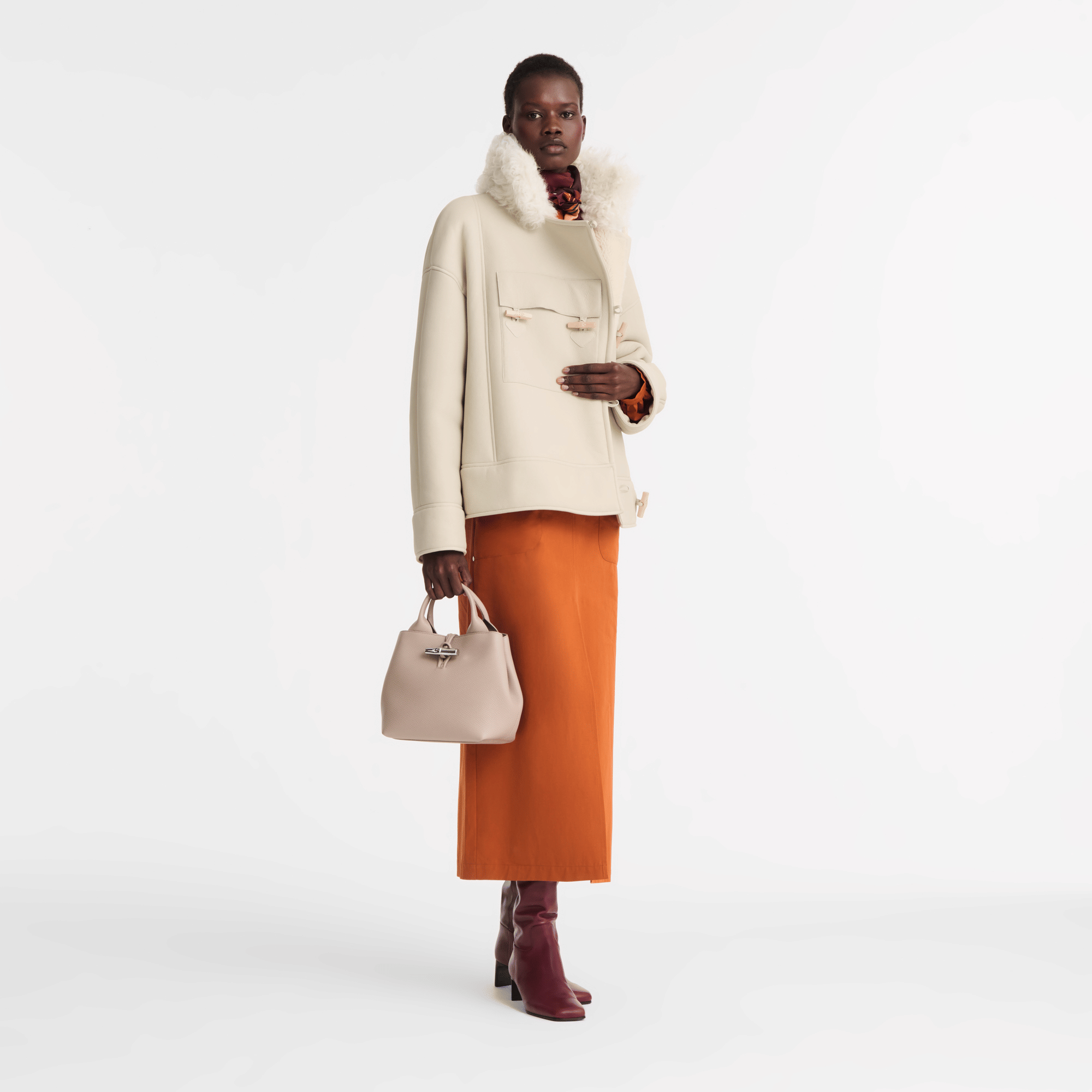 Long Champ Longchamp Le Roseau S Handbag Clay
