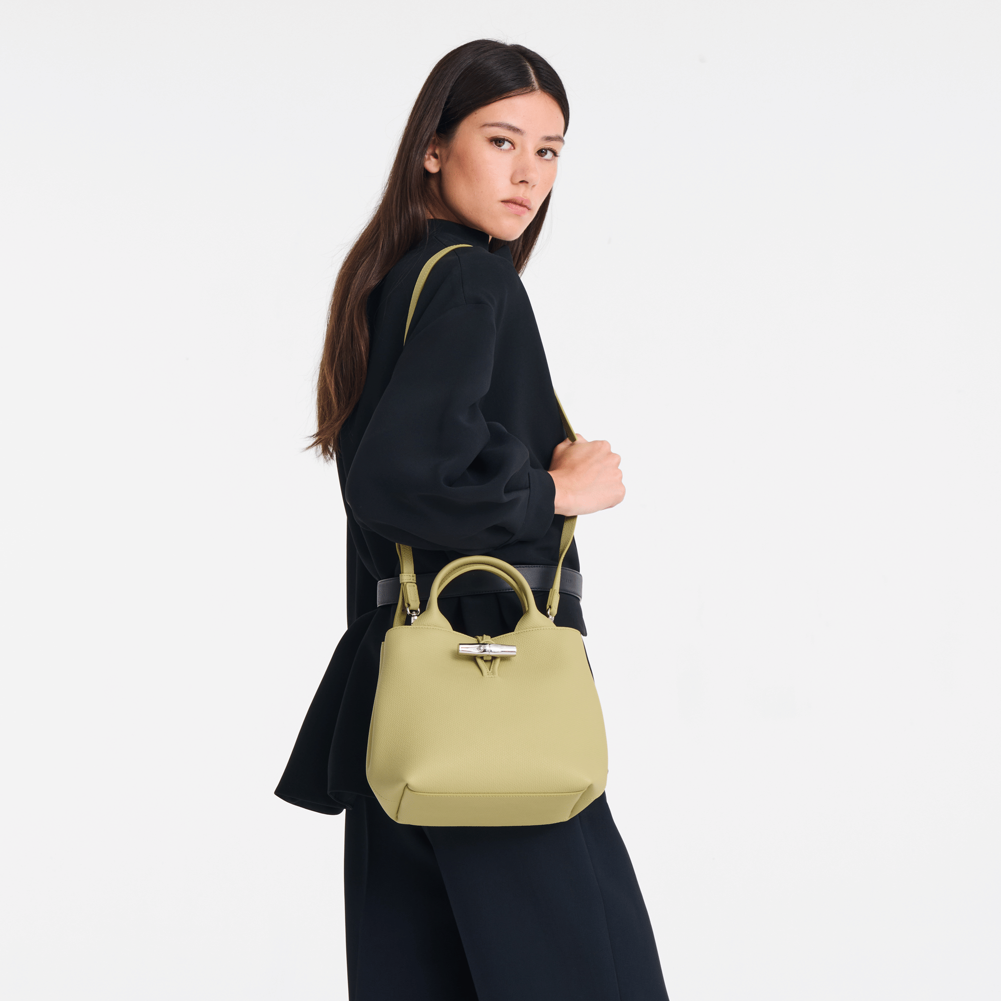 Long Champ Longchamp Le Roseau S Handbag Pistachio