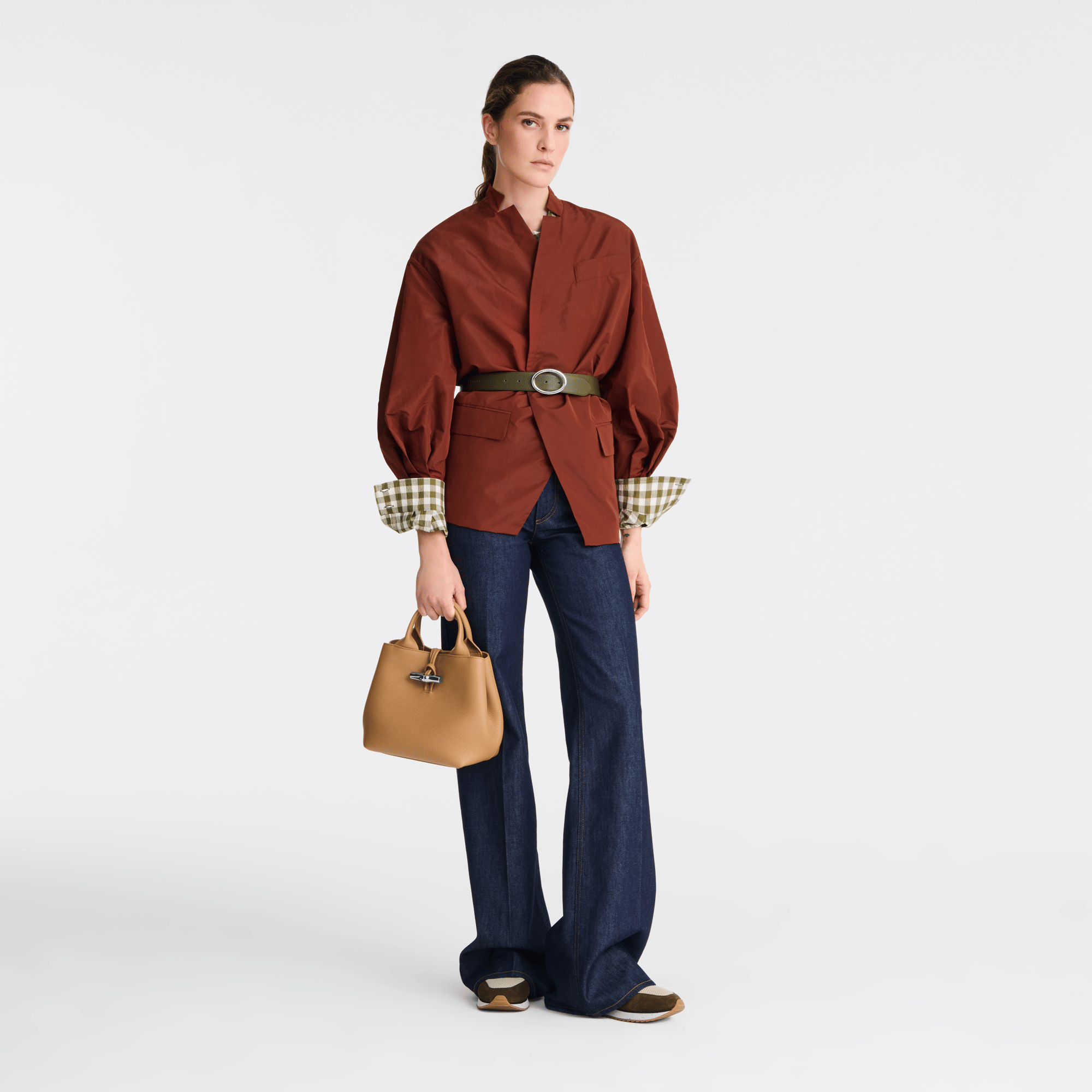 Long Champ Longchamp Le Roseau S Handbag Walnut