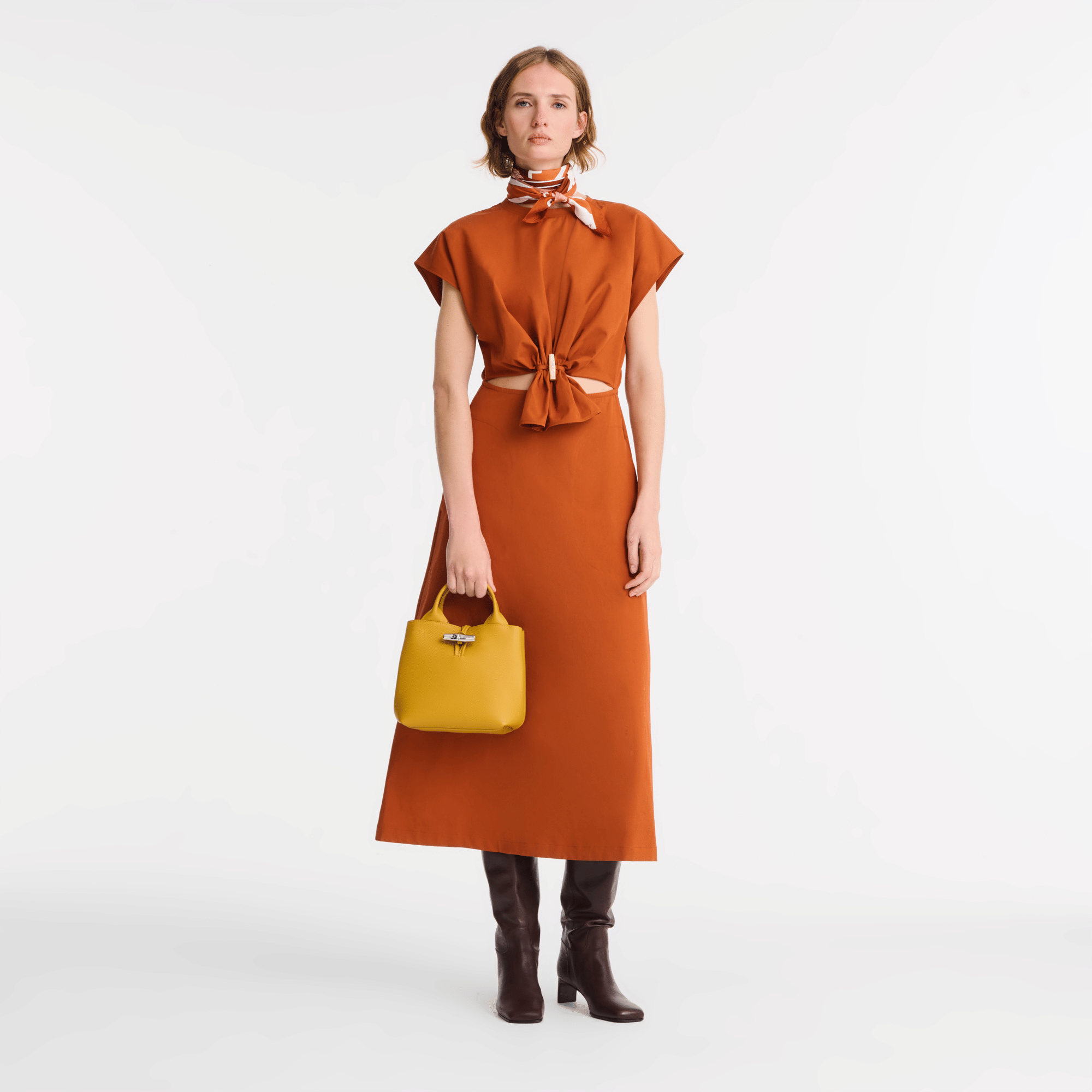 Long Champ Longchamp Le Roseau S Handbag Nutmeg