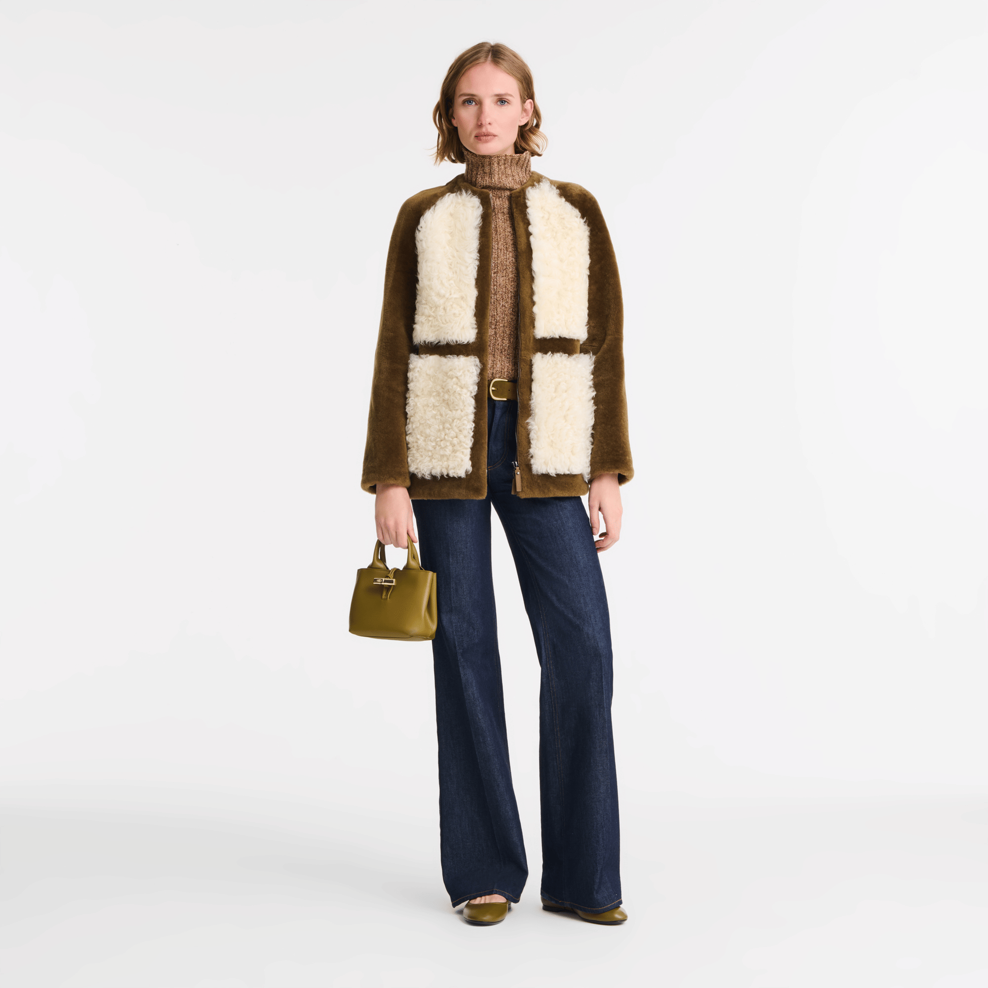Long Champ Longchamp Le Roseau XS Handbag Olive