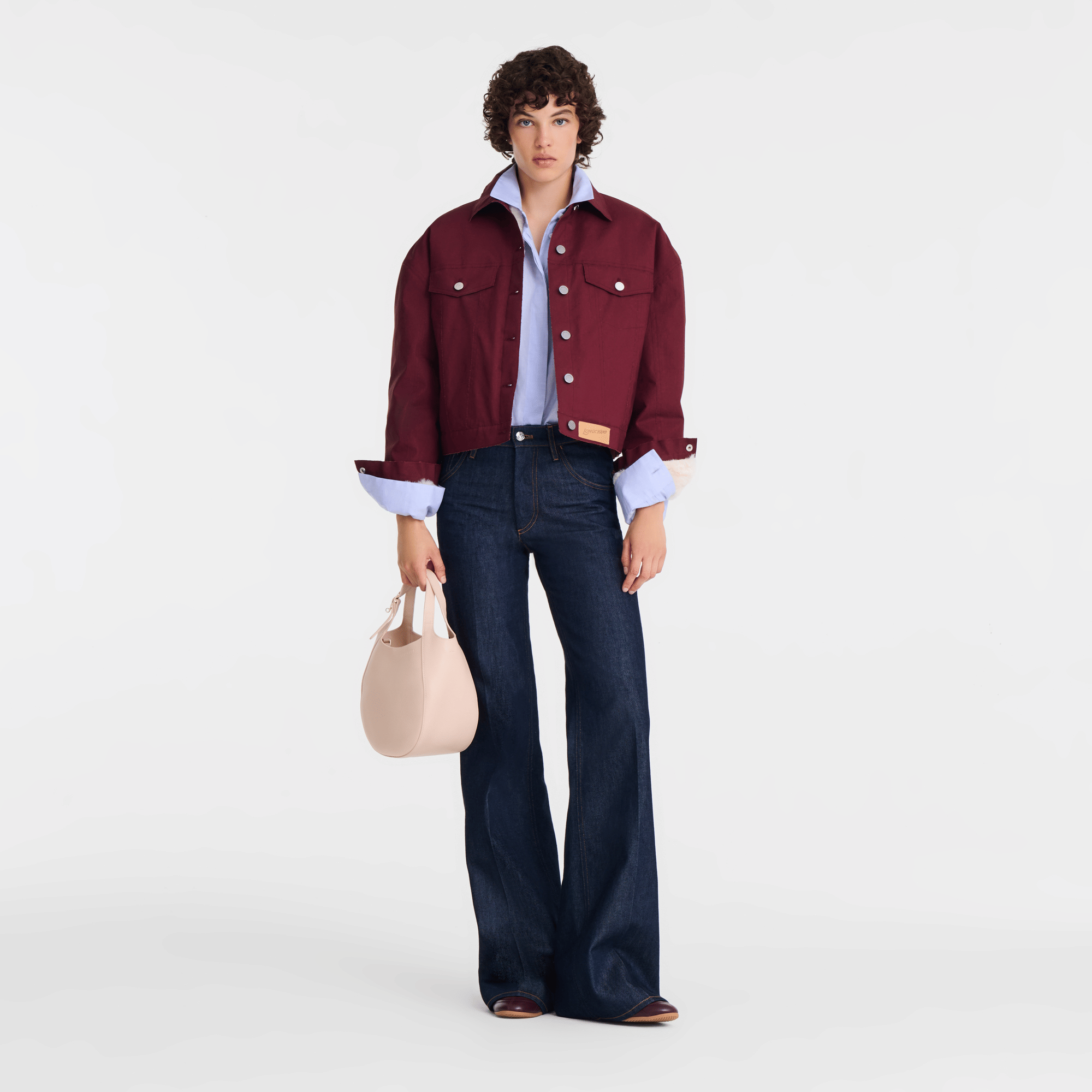 Long Champ Longchamp Le Foulonné S Handbag Cream