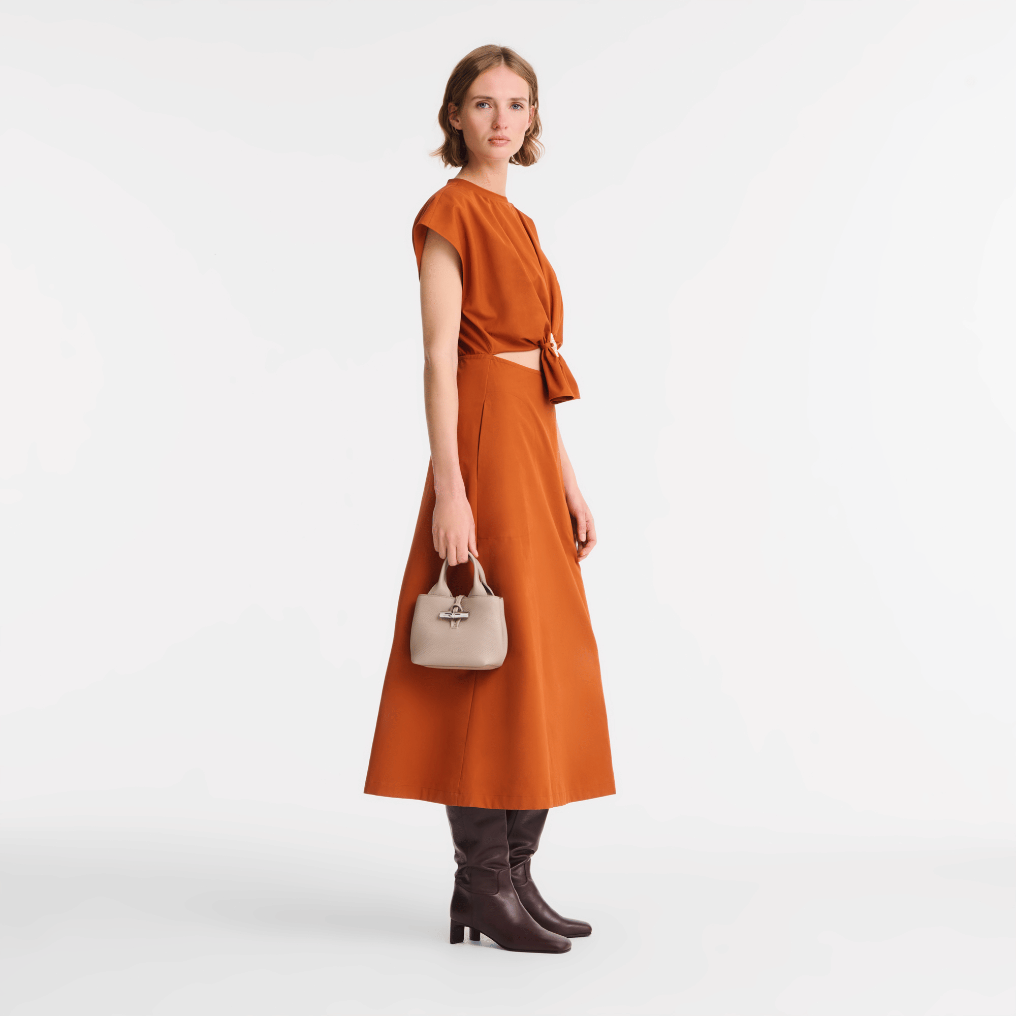 Long Champ Longchamp Le Roseau XS Handbag Clay