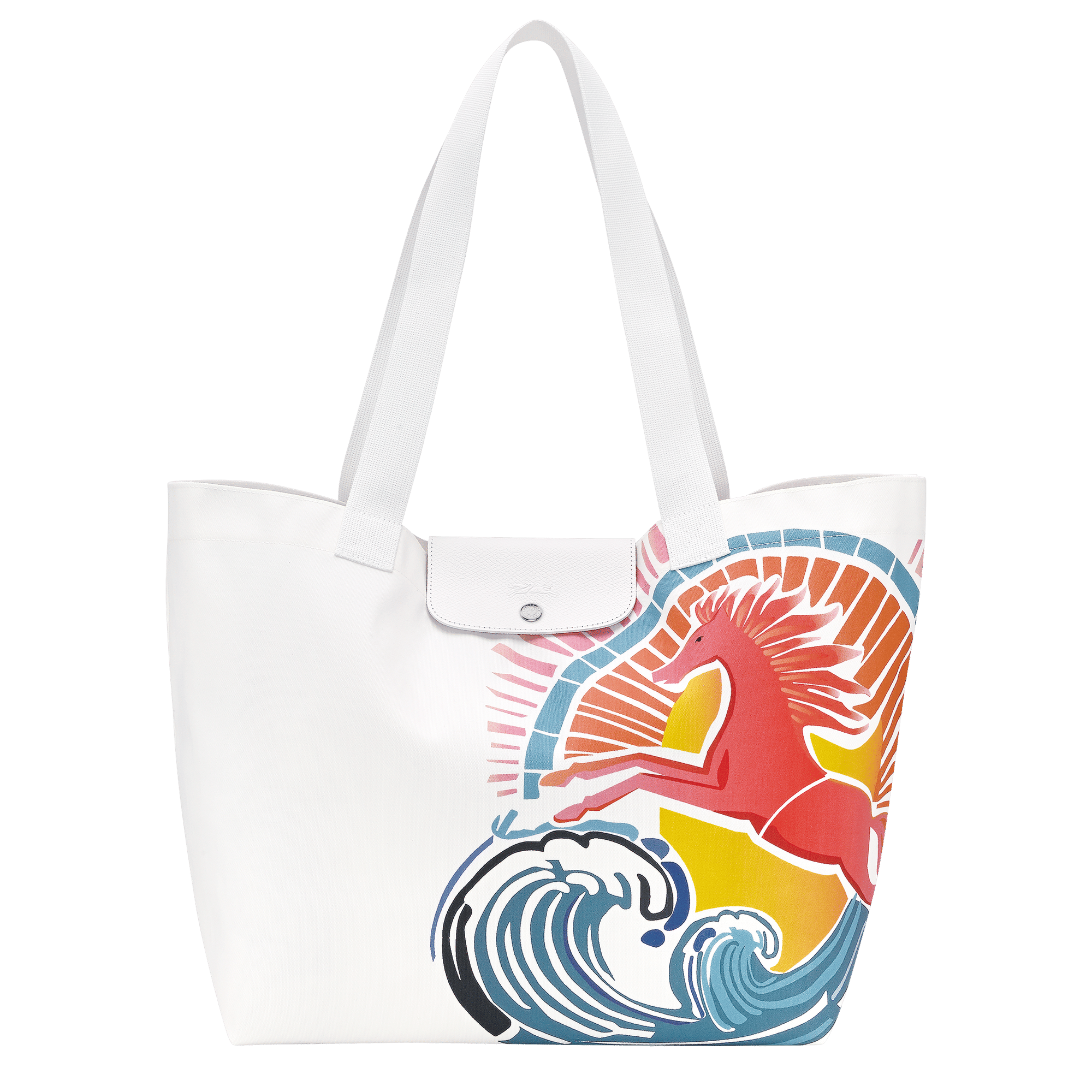 Long Champ Longchamp Le Pliage Collection Tote bag Rainbow
